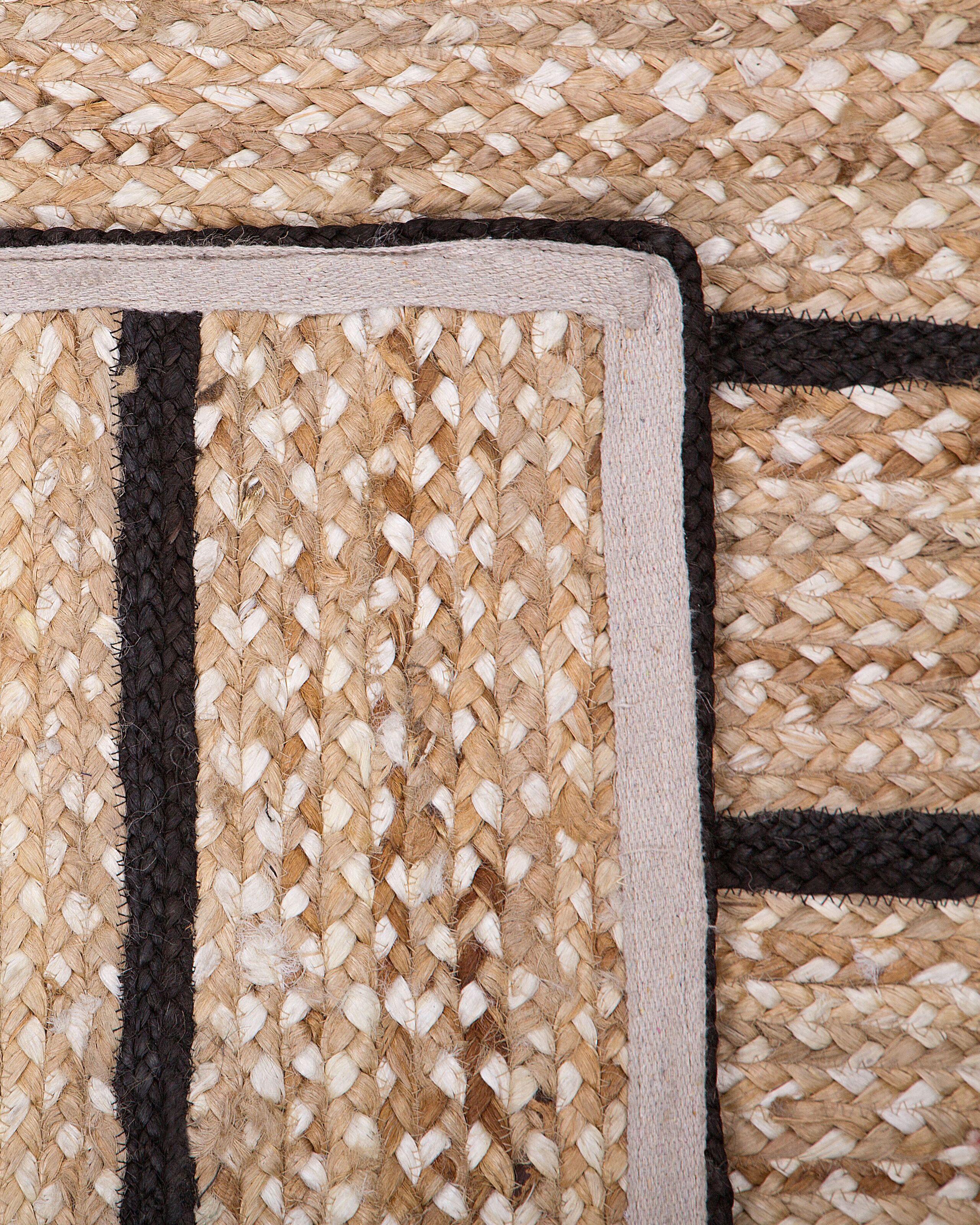 Beliani Teppich aus Jute Boho KARADONA