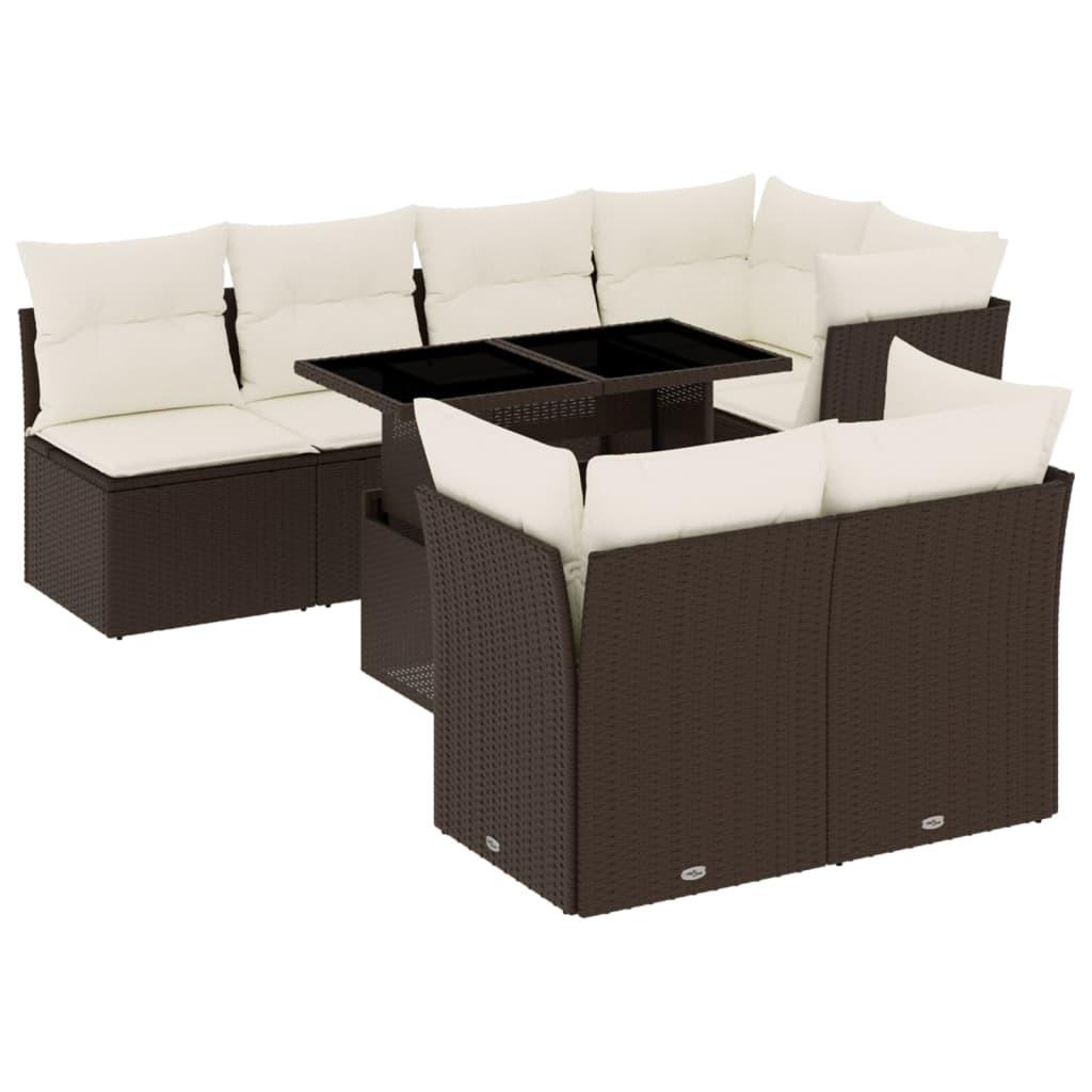 VidaXL Garten sofagarnitur poly-rattan