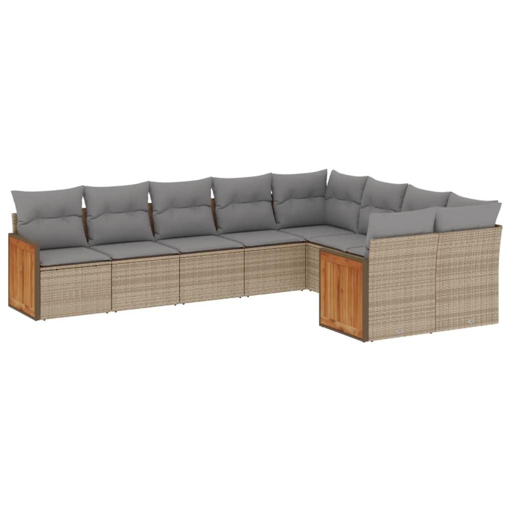VidaXL Garten sofagarnitur poly-rattan
