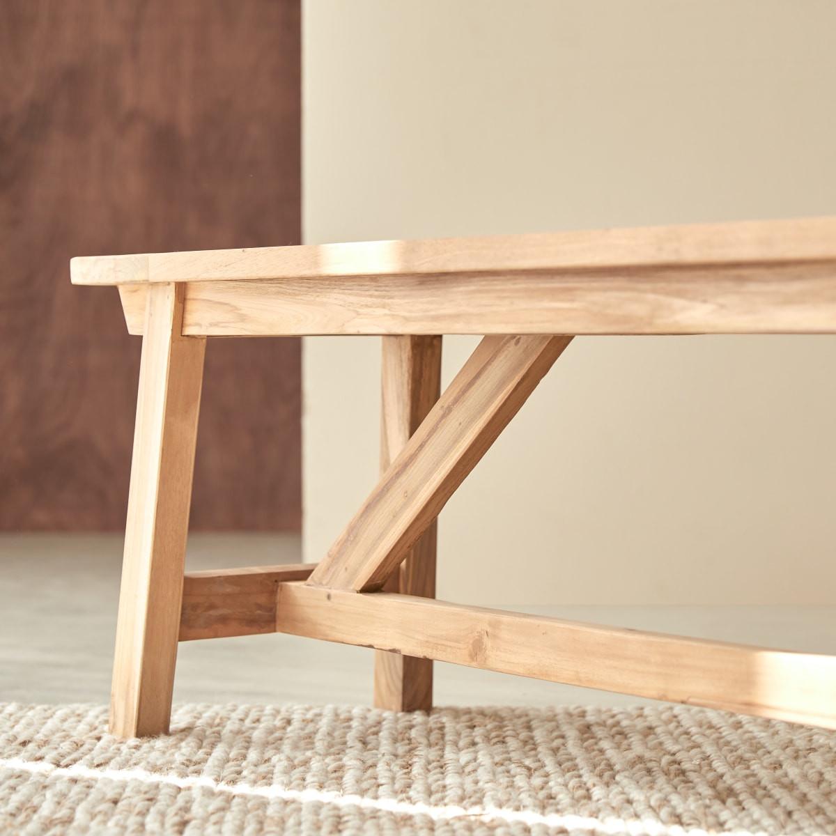 Tikamoon Bank aus massivem Recycling-Teak Filipe