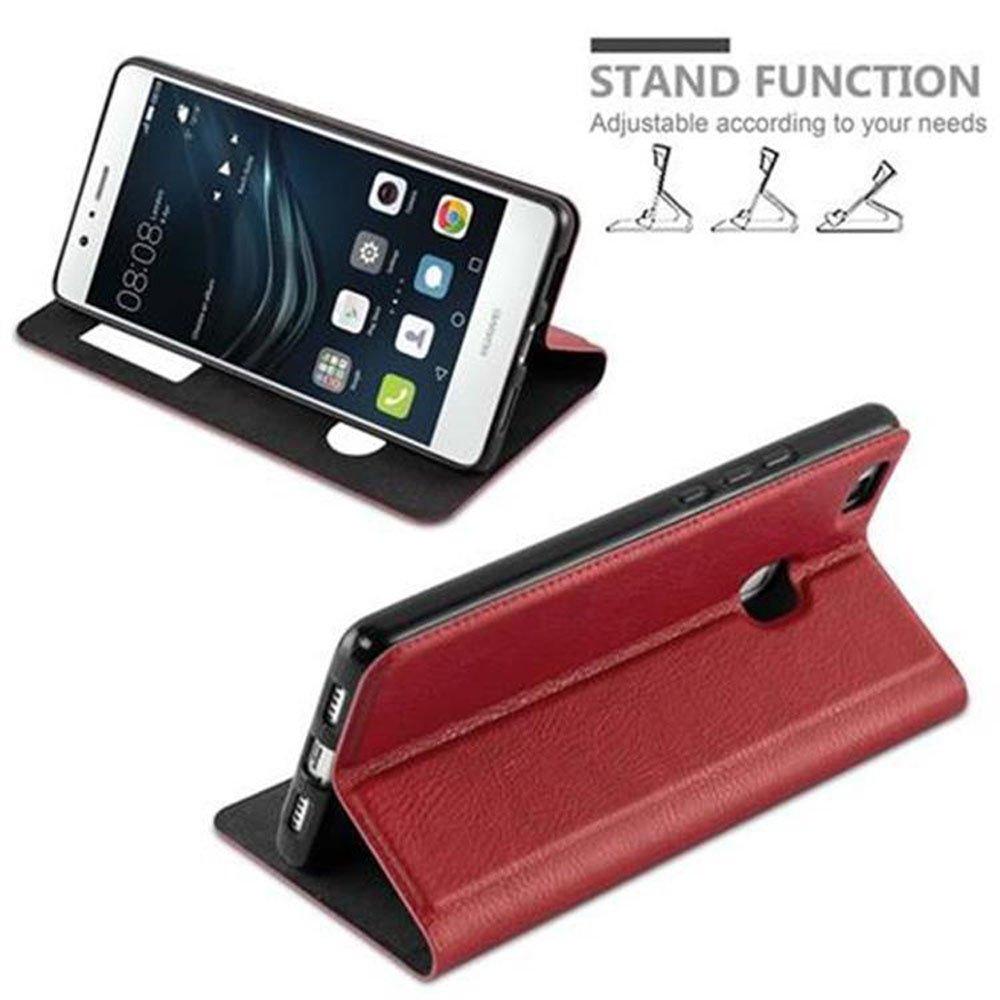 Cadorabo Hülle für Huawei P9 LITE 2016 / G9 LITE Magnetverschluss, 2 Sichtfenstern