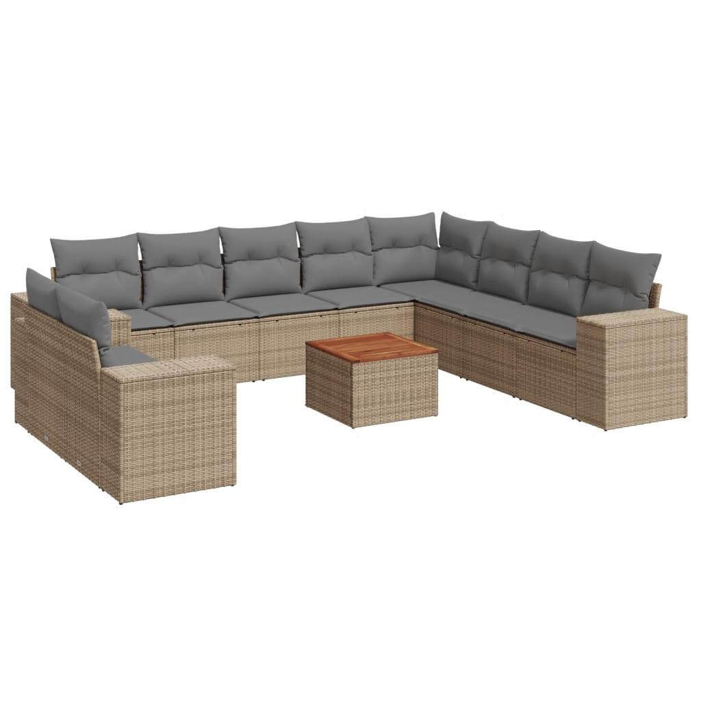VidaXL Garten sofagarnitur poly-rattan