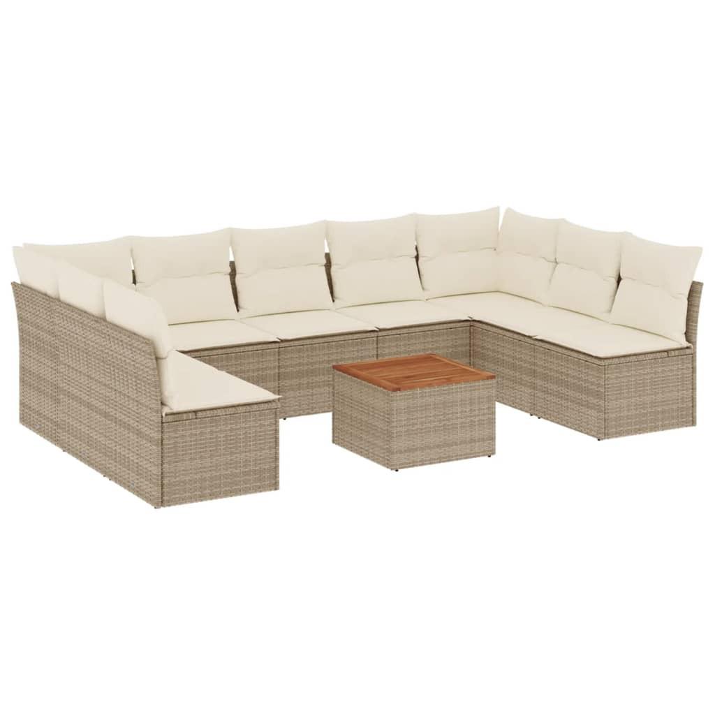 VidaXL Garten sofagarnitur poly-rattan