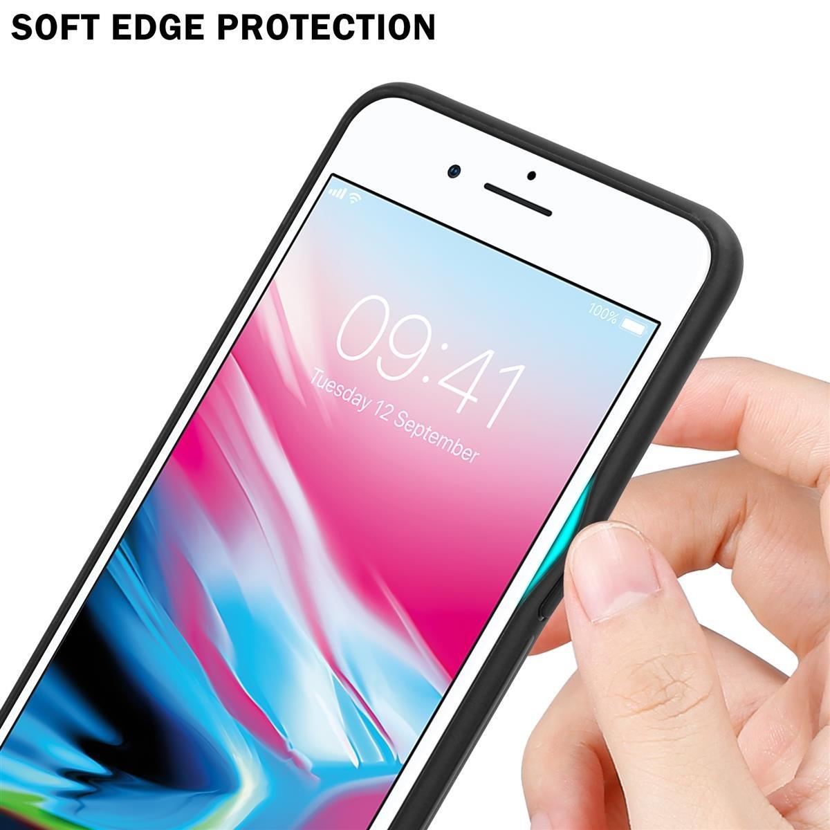 Cadorabo Hülle für Apple iPhone 7 PLUS 7S PLUS 8 PLUS Streifen Optik