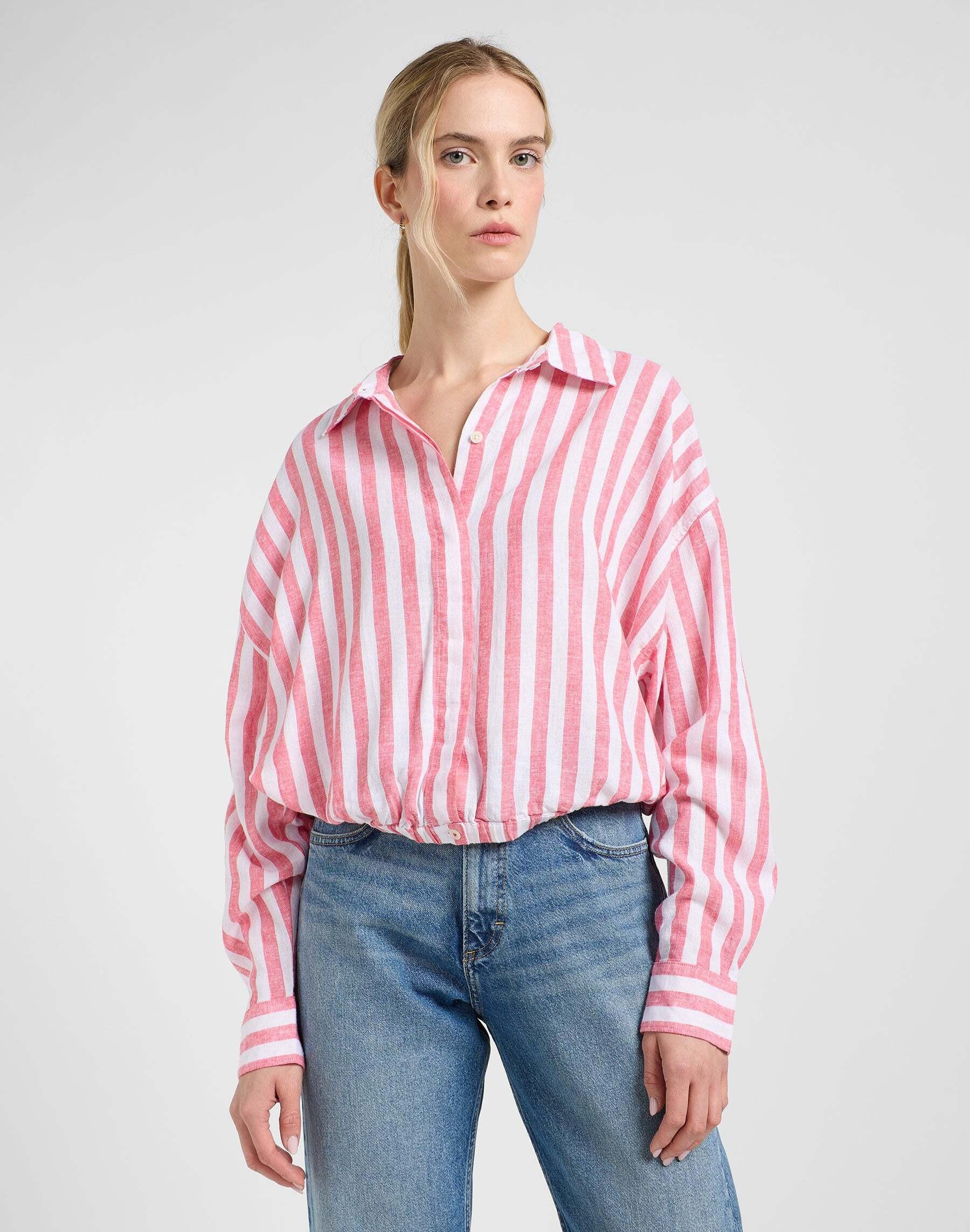 Lee Elasticated Gestreiftes Hemd