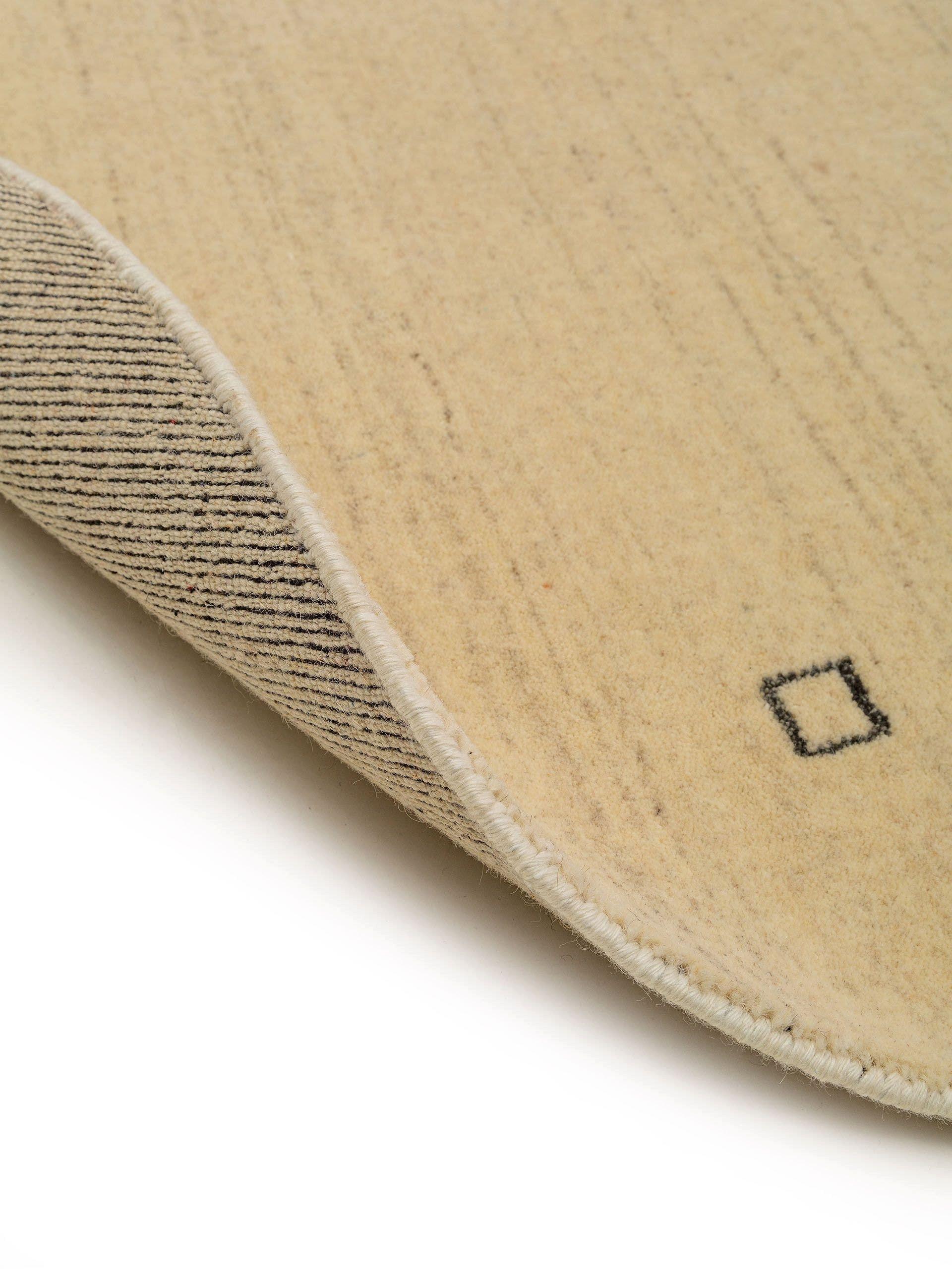 Benuta Wollteppich rund Jamal Cream