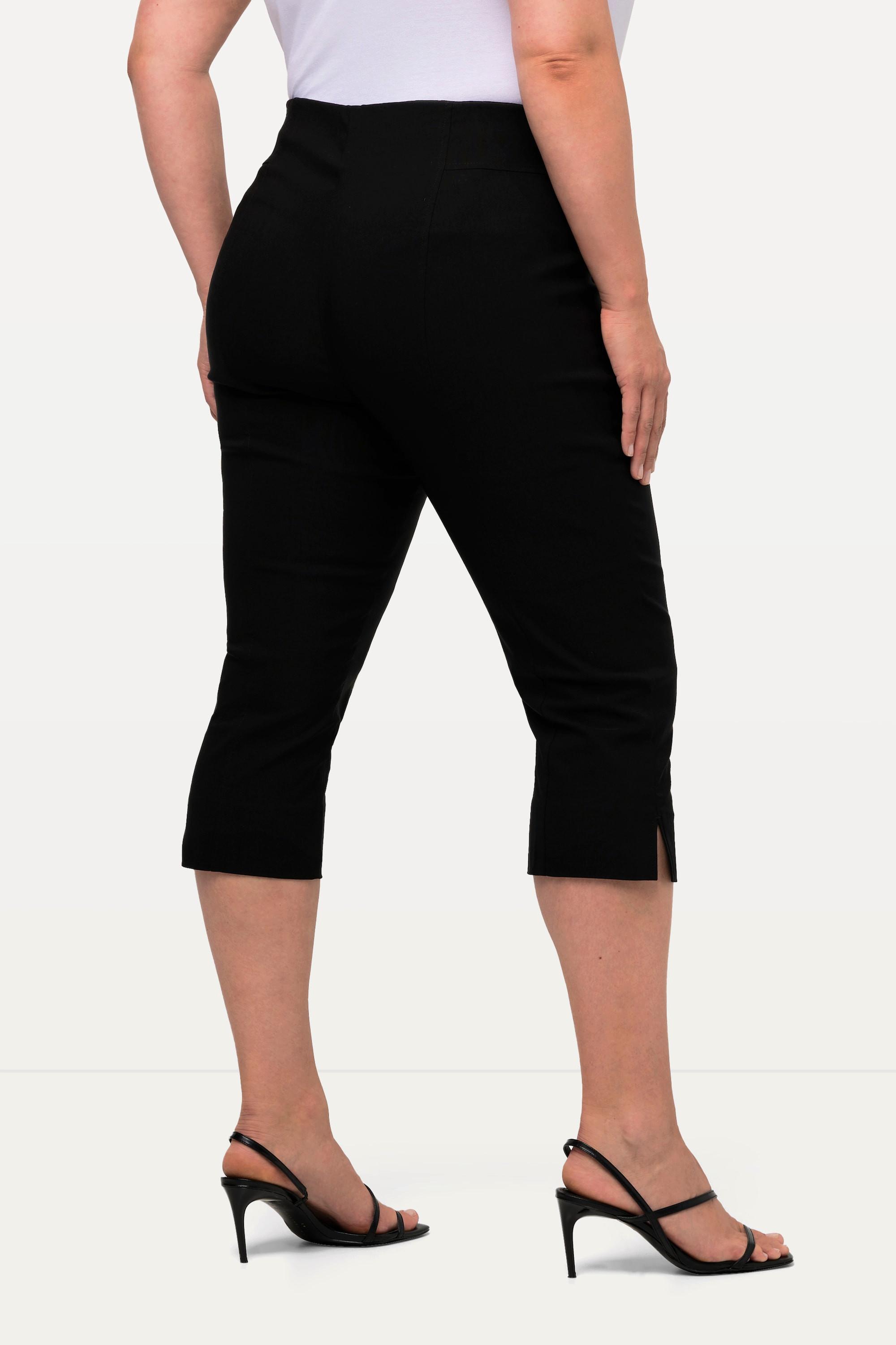Ulla Popken Bengalin Capri hochelastisch knitterarm Gummibund