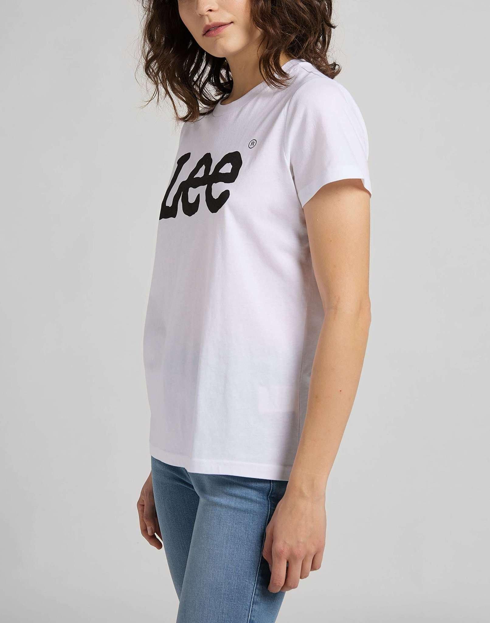 Lee Logo Print Kurzarm T-Shirt