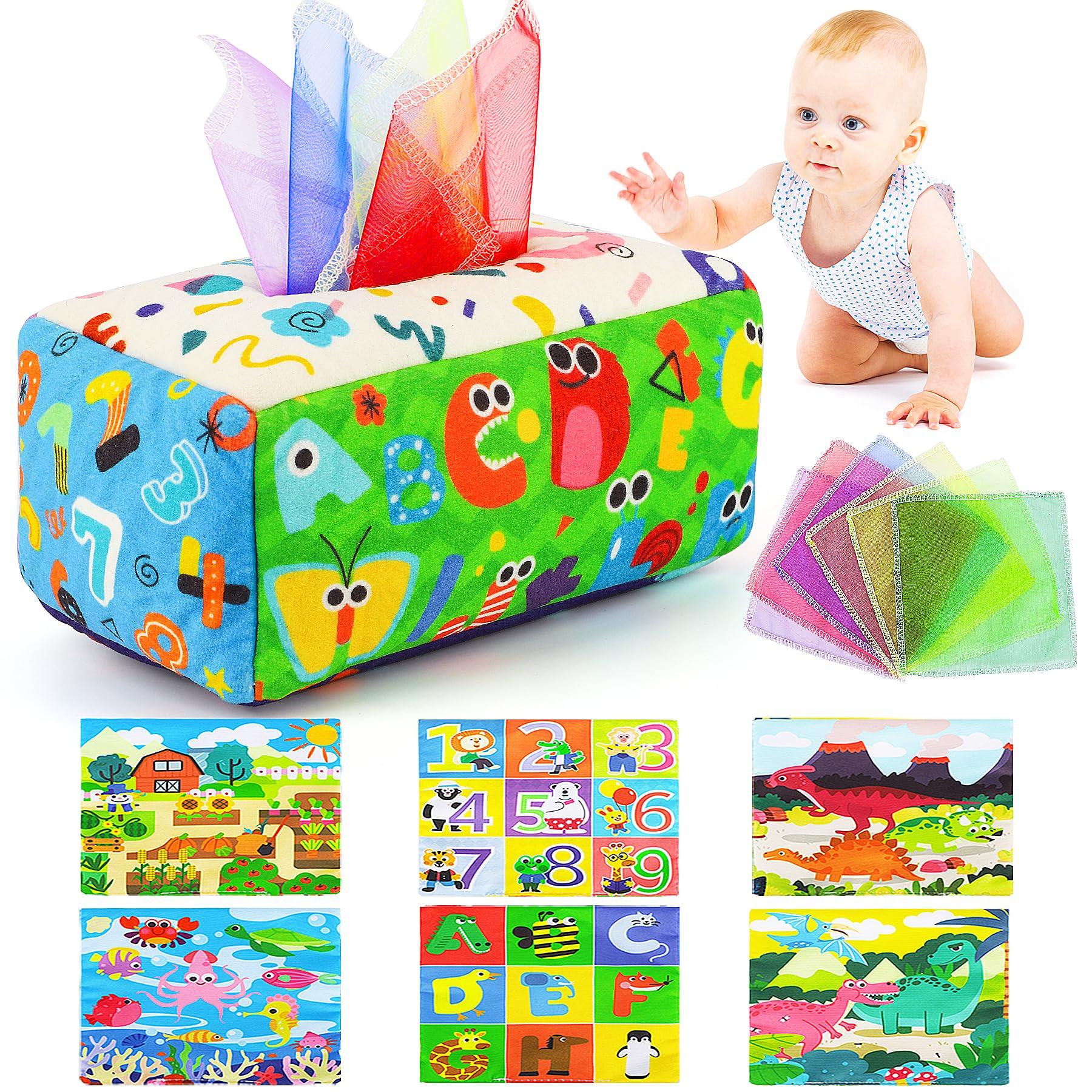 Activity-board Tissue Box Spielzeug ,Kontrast Babyspielzeug