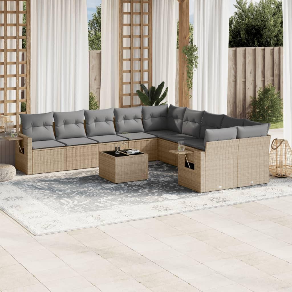 VidaXL Garten sofagarnitur poly-rattan