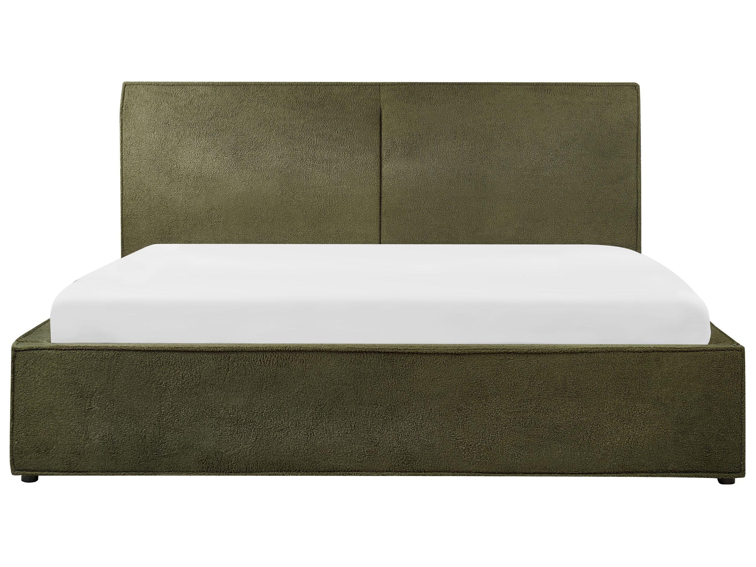 Beliani Bett mit Stauraum aus Bouclé Modern MOISSAC