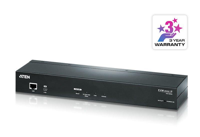 ATEN 1-LocalRemote Share Access, Einzelport VGA KVM over IP Switch mit Einzelausgang PDU mit Schaltfunktion (1920 x 1200)