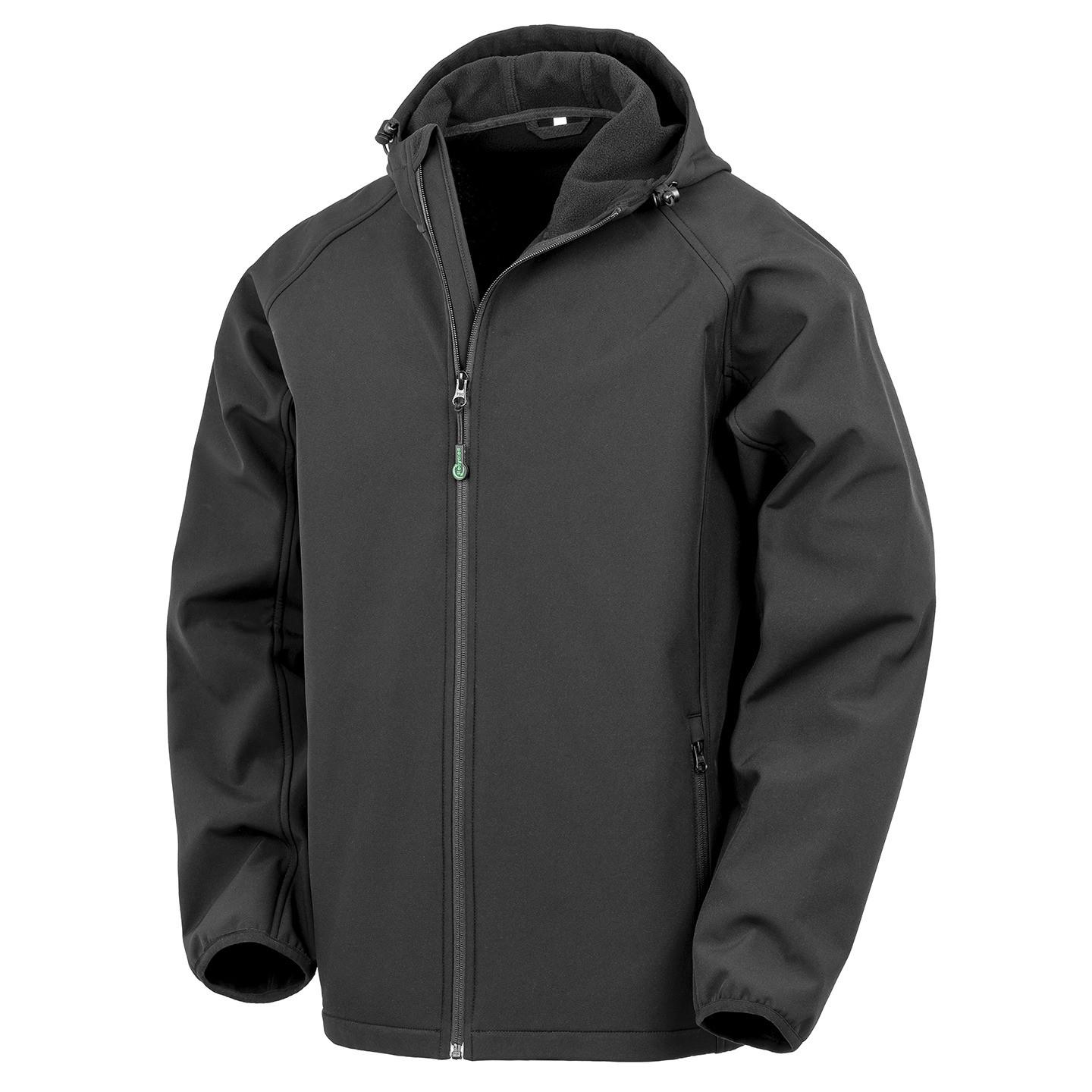 Result recycelte regenjacke 3-lagen-jacke mit kapuze softshell