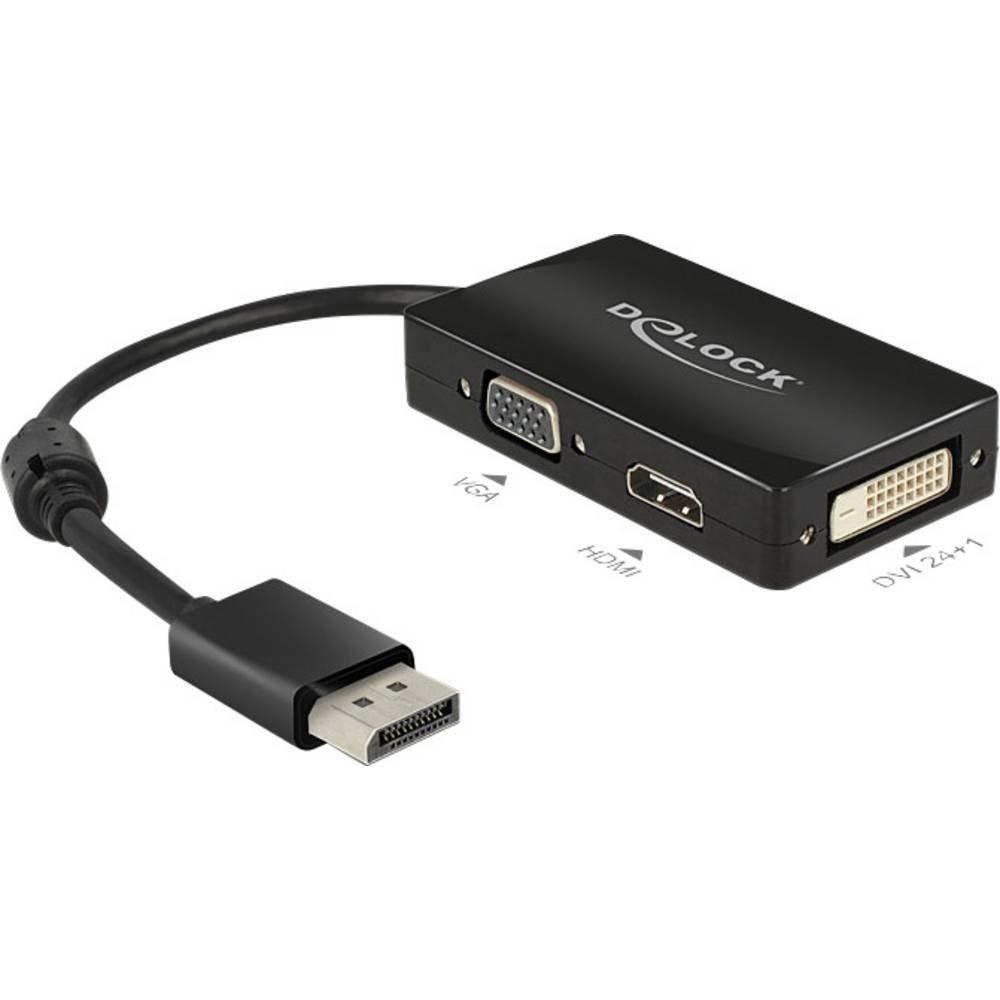 DeLock Adapter Displayport zu VGA HDMI DVI Passiv