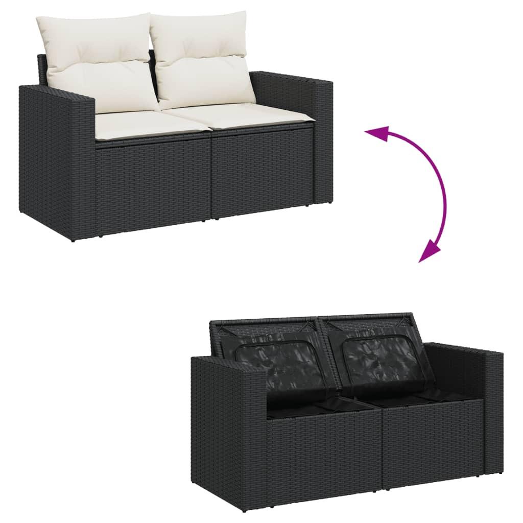 VidaXL Garten sofagarnitur poly-rattan