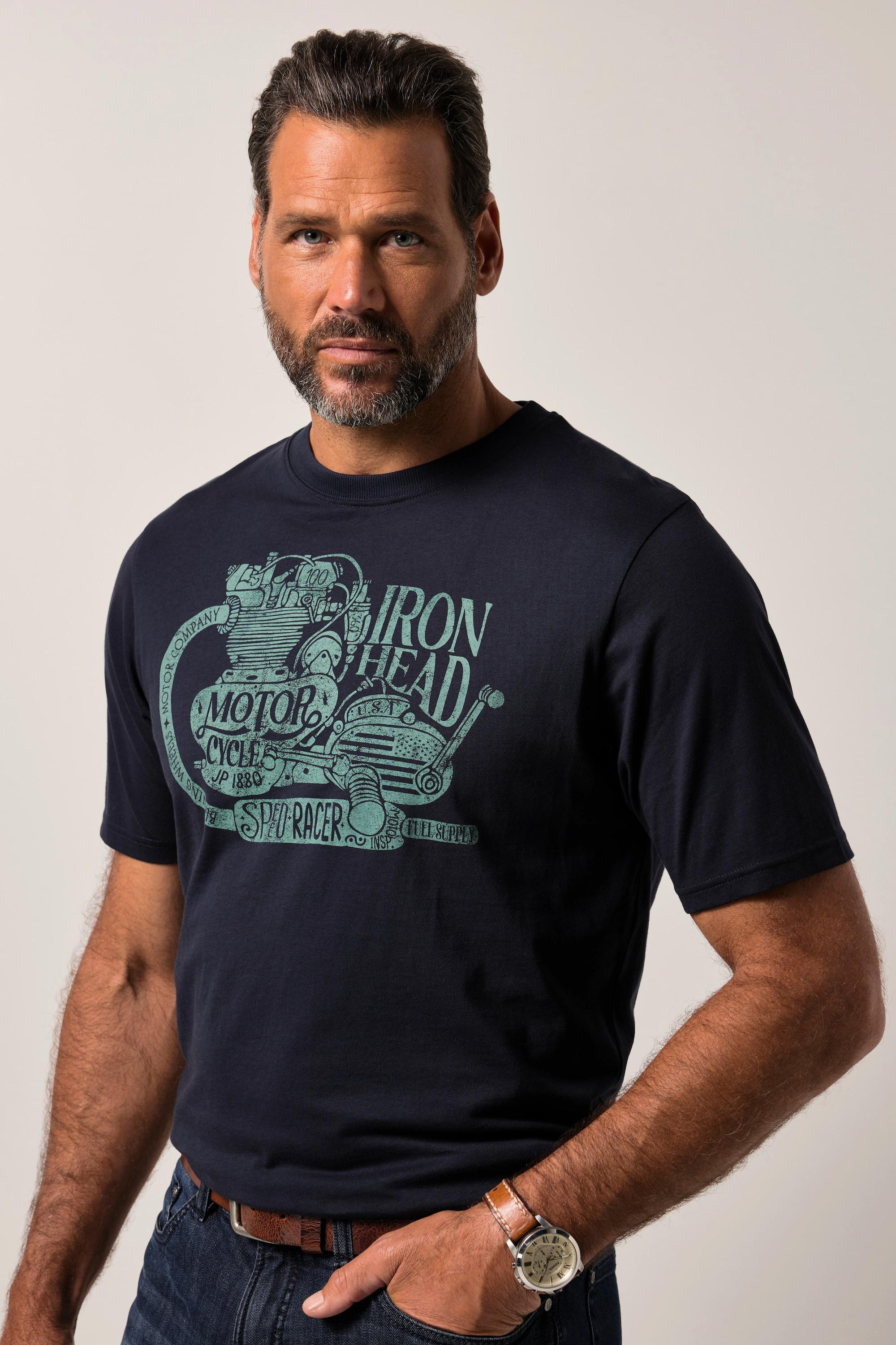 JP1880 Halbarm T-Shirt mit Brustprint