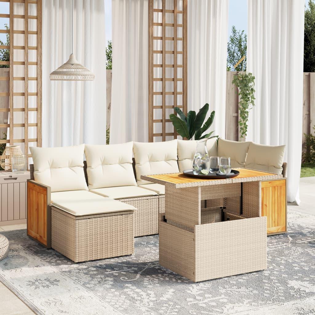 VidaXL Garten sofagarnitur poly-rattan