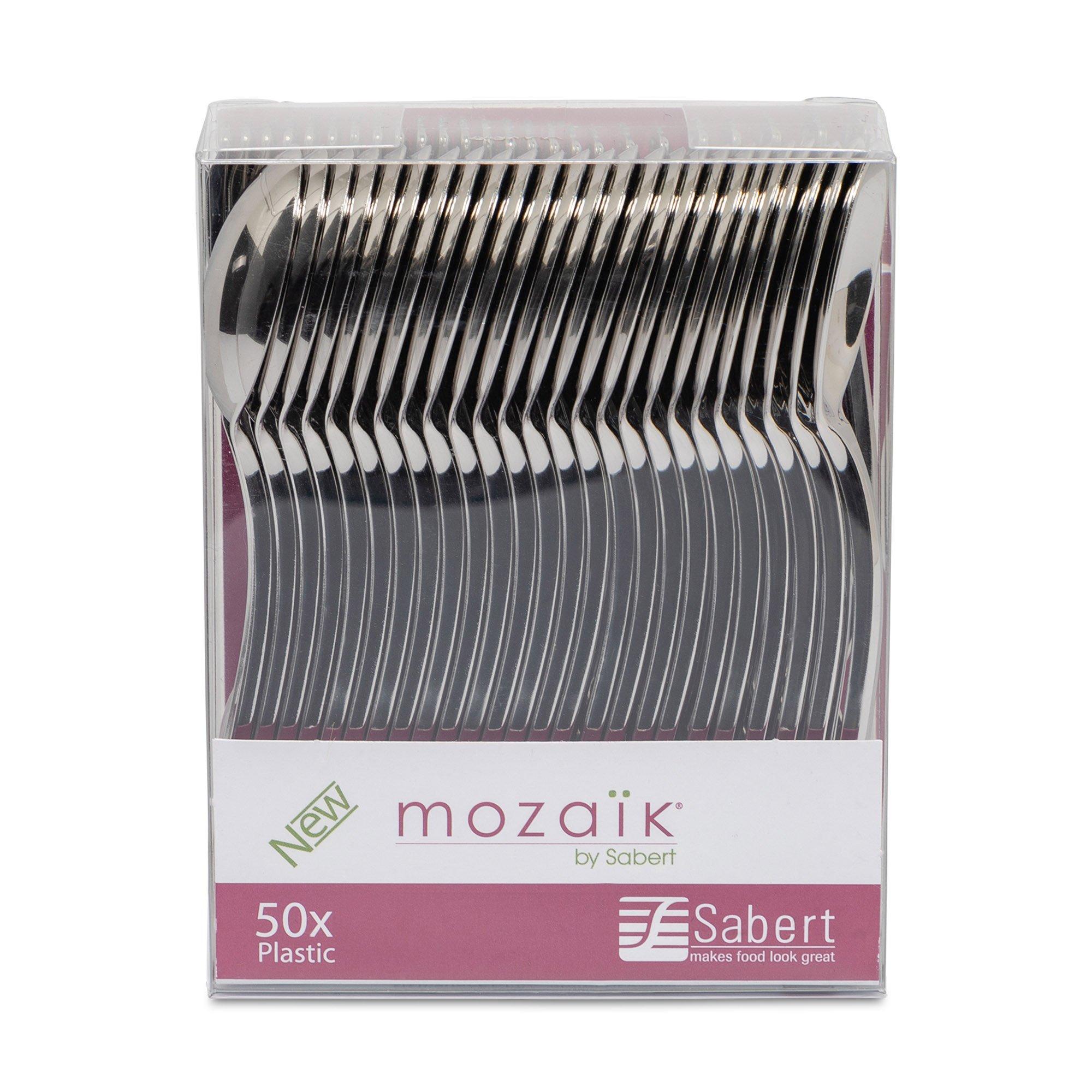 TableTop Party-Loeffel. 50Stk Mosaik