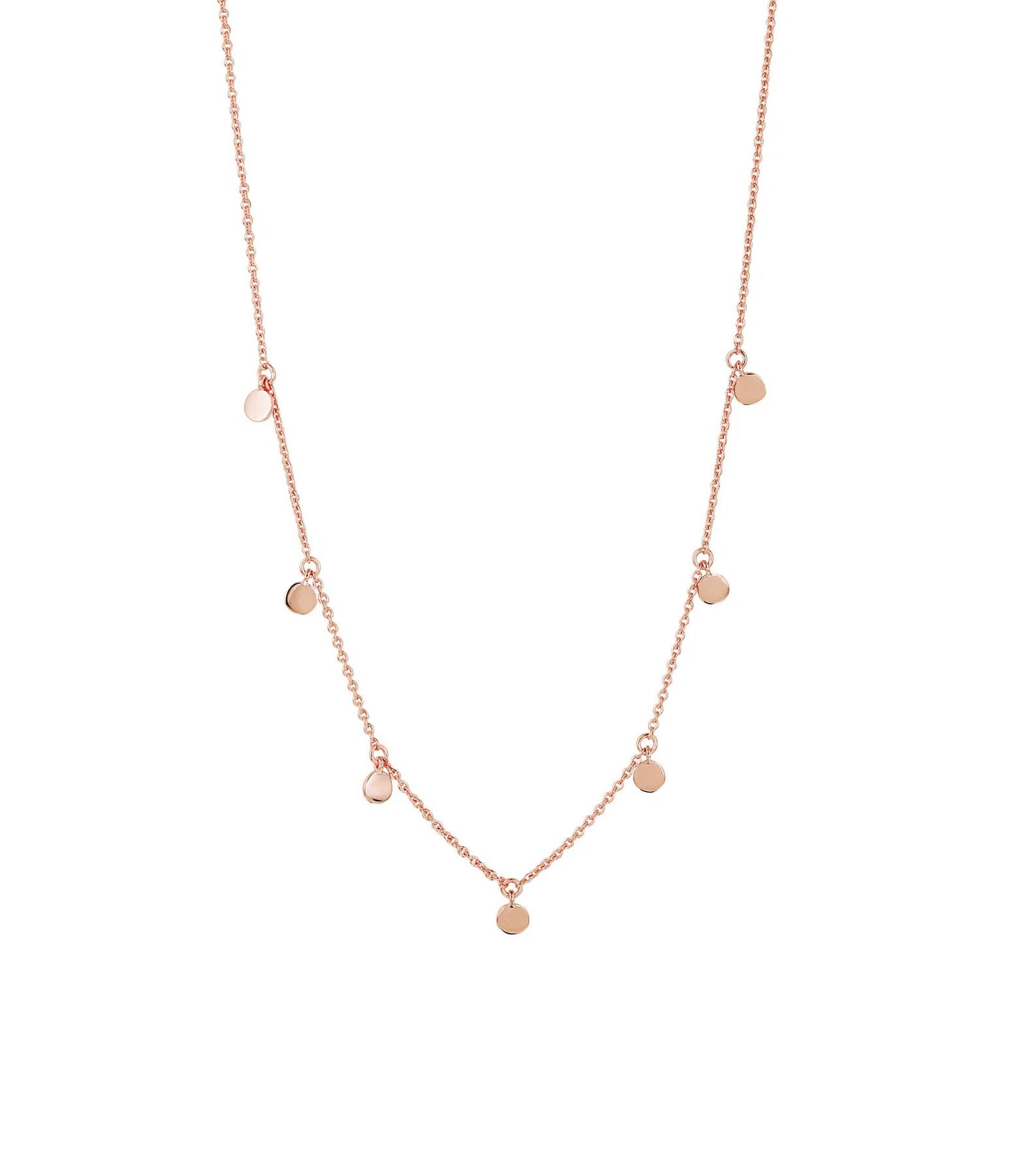 PHANTASYA Kette mit Plättli klein 1501 Roségold
