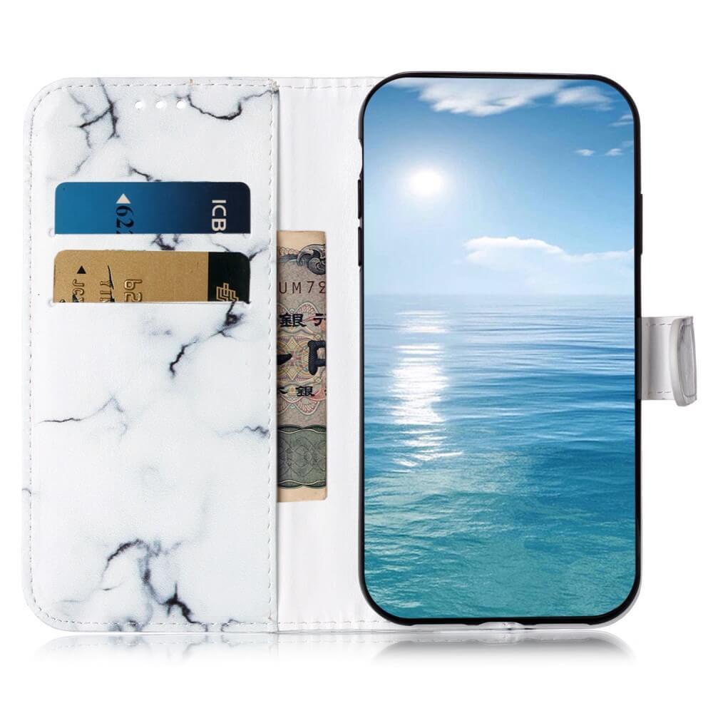 Cover-Discount Galaxy S24 Ultra - Leder Etui Hülle Marble