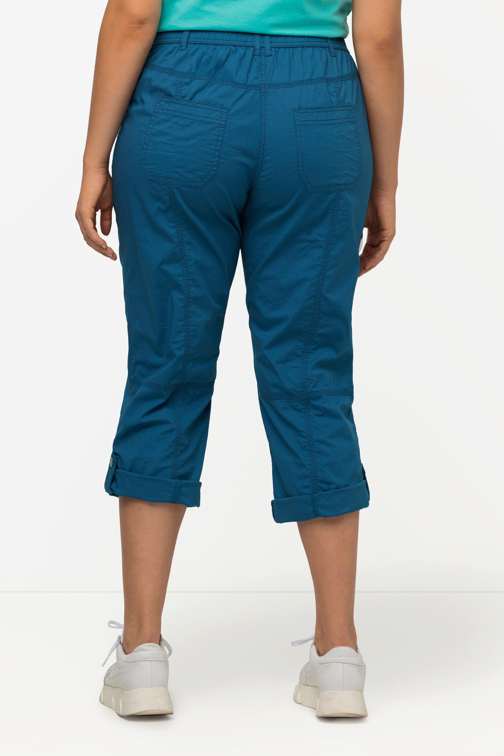 Ulla Popken 7/8-Cargohose, Krempelriegel, Komfortbund