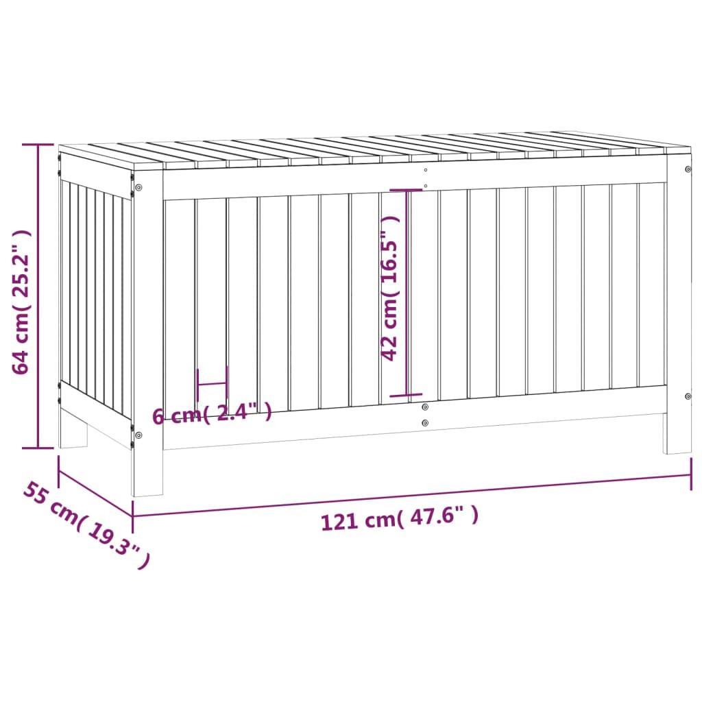 VidaXL Gartentruhe holz