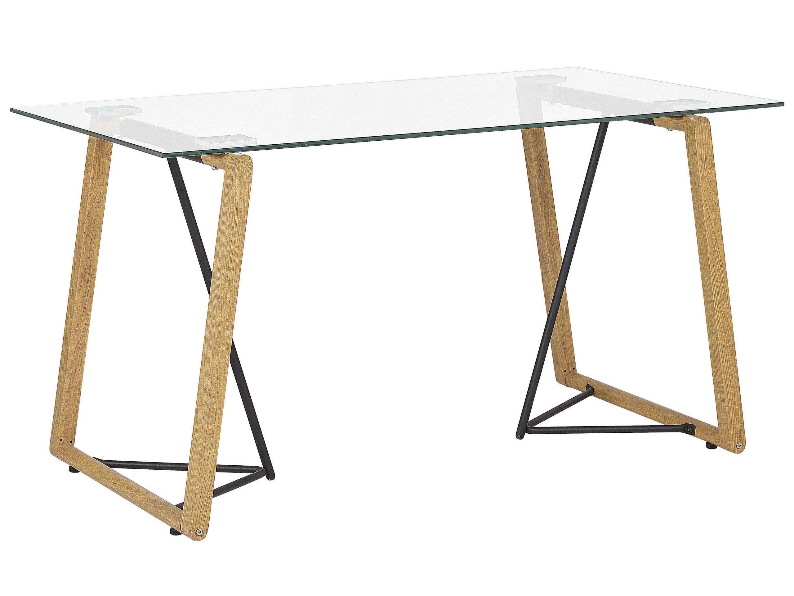 Beliani Esstisch aus Sicherheitsglas Modern TACOMA