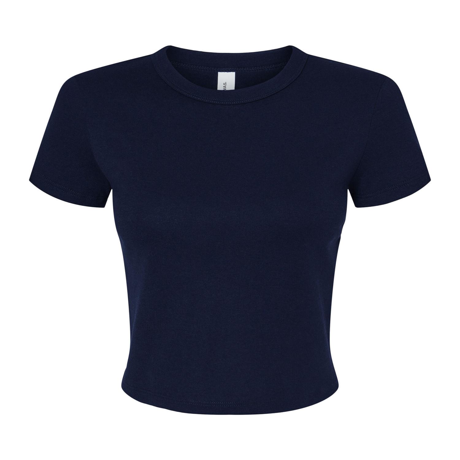 Bella + Canvas Kurzarm Rundhals Cropped Top