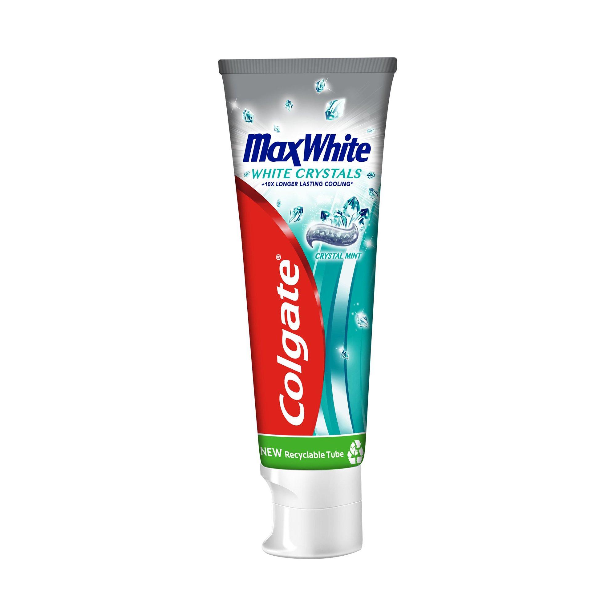 Colgate MAX WHITE CRYSTAL MINT WHITE Max White White Crystals Zahnpasta, Mit Whitening-Kristallen
