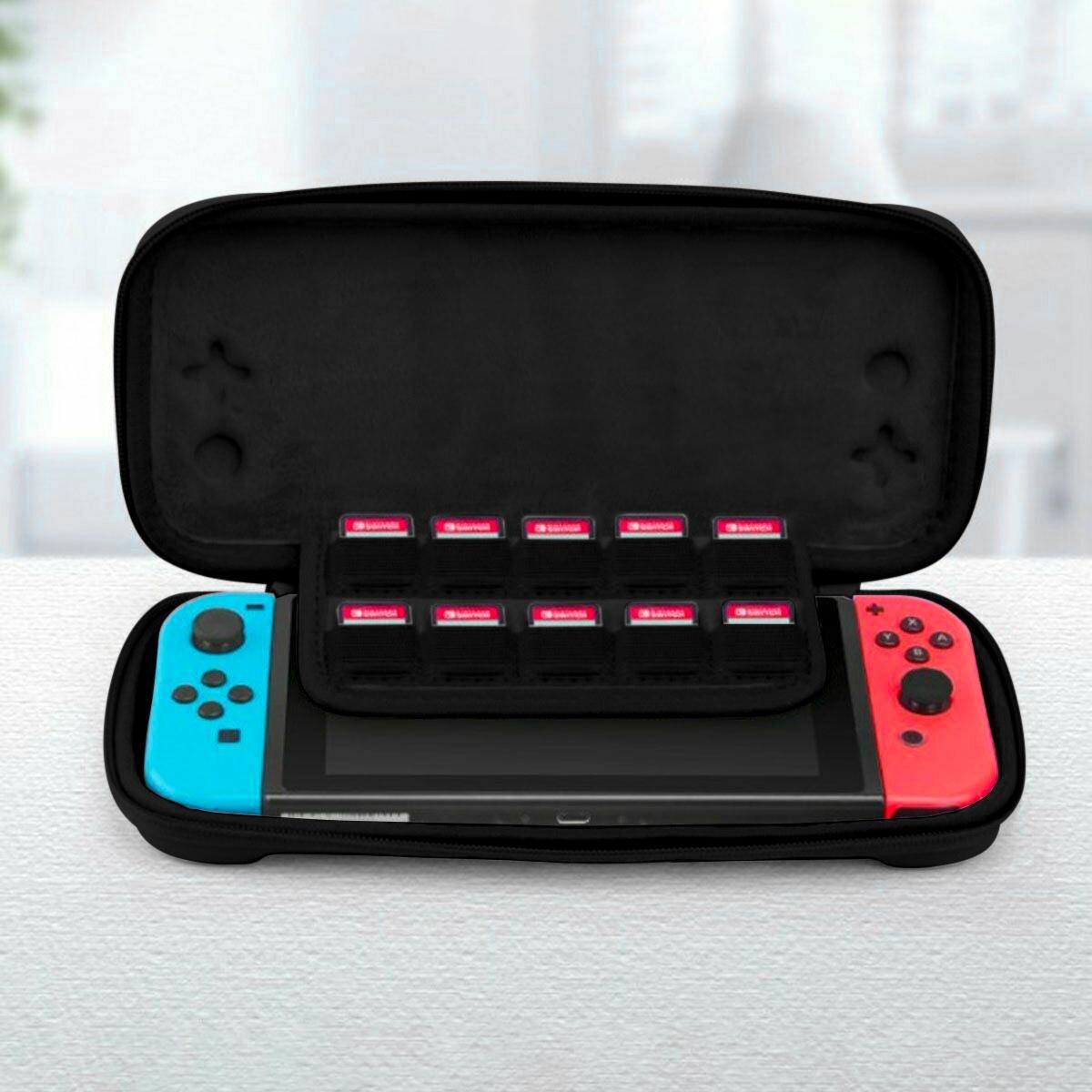 eStore Stoßfestes Nintendo Switch Case - Schwarz