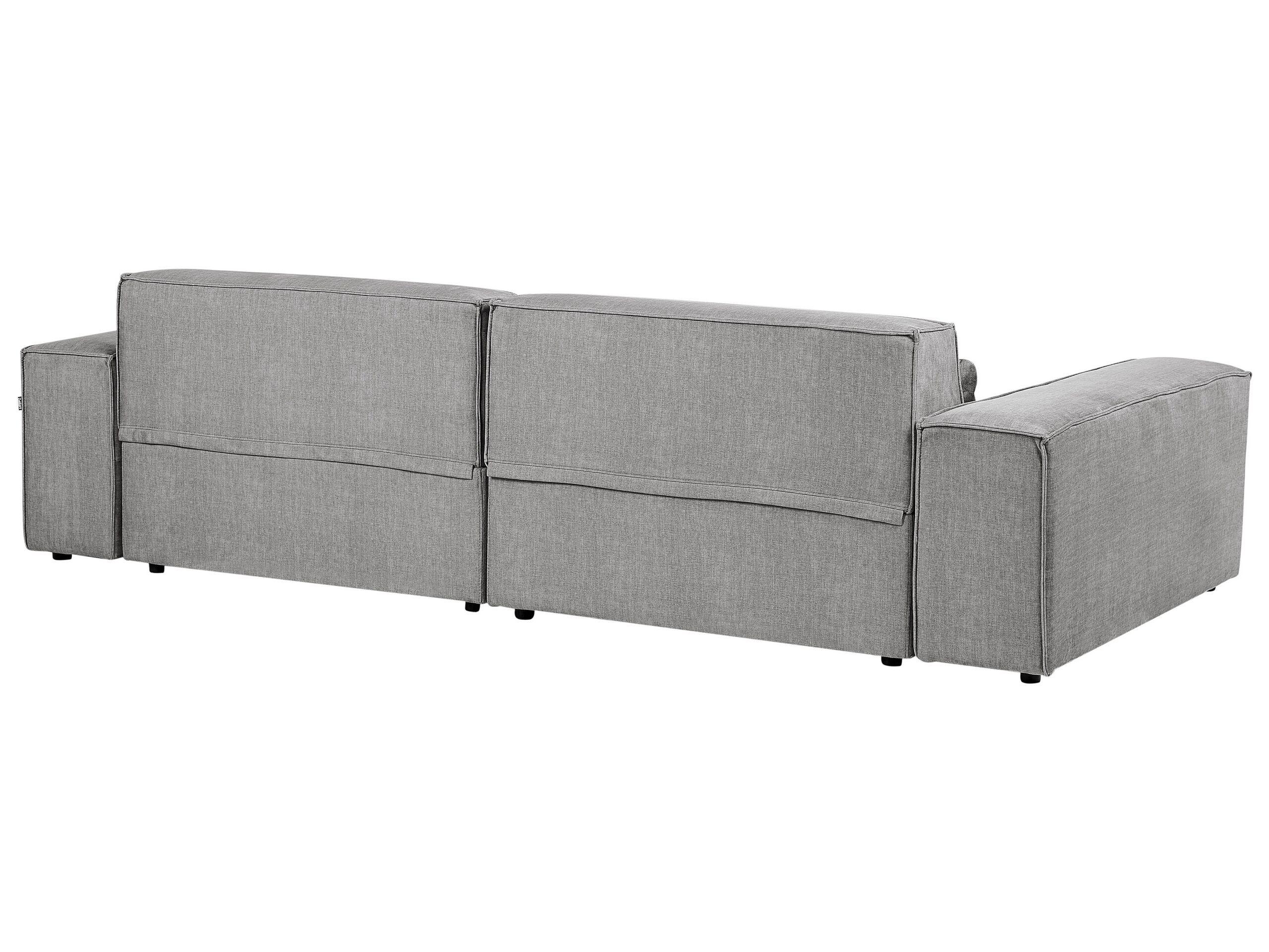 Beliani Ecksofa aus Polyester Modern HELLNAR