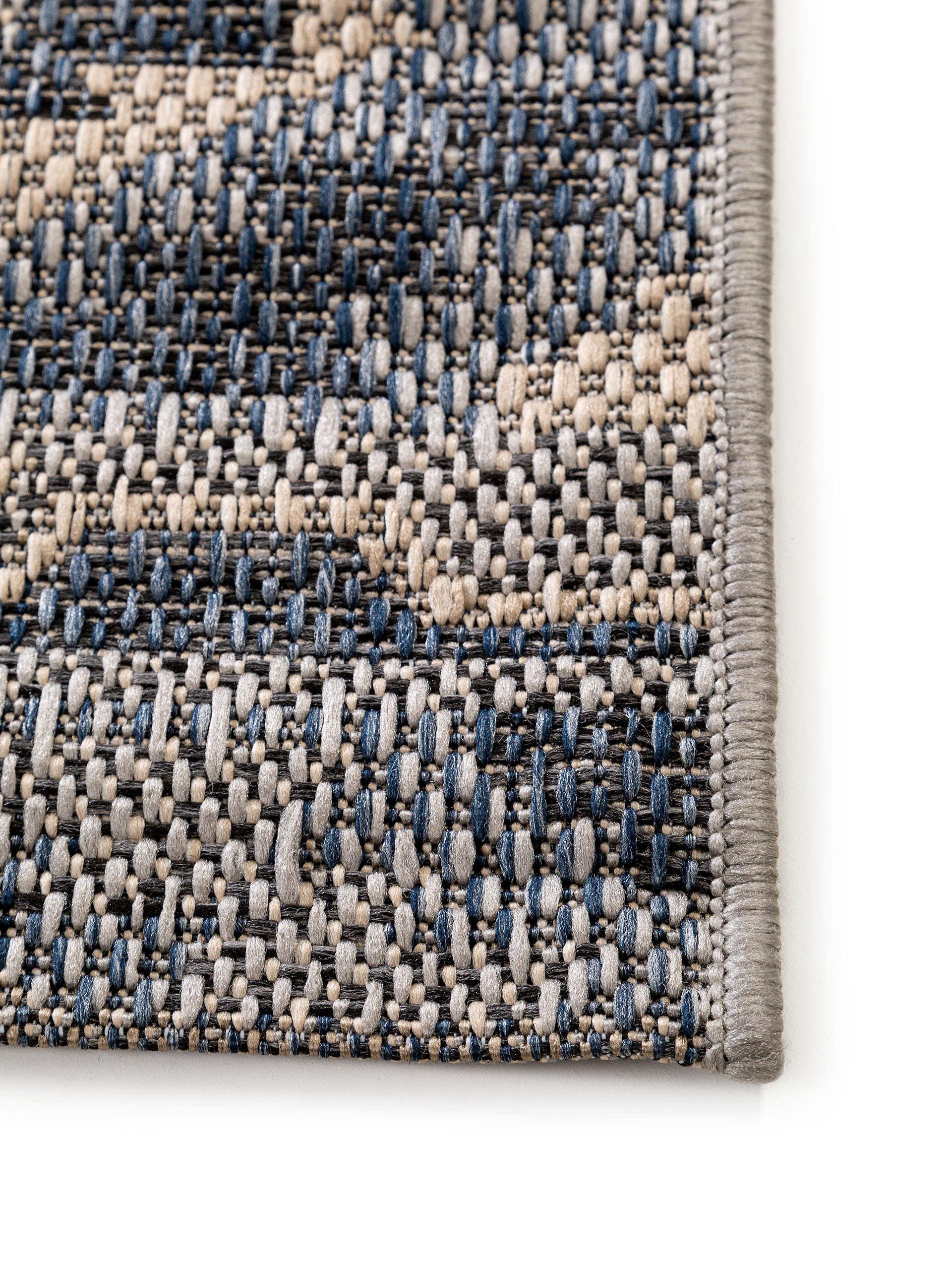 Benuta In- & Outdoor-Teppich River Blau