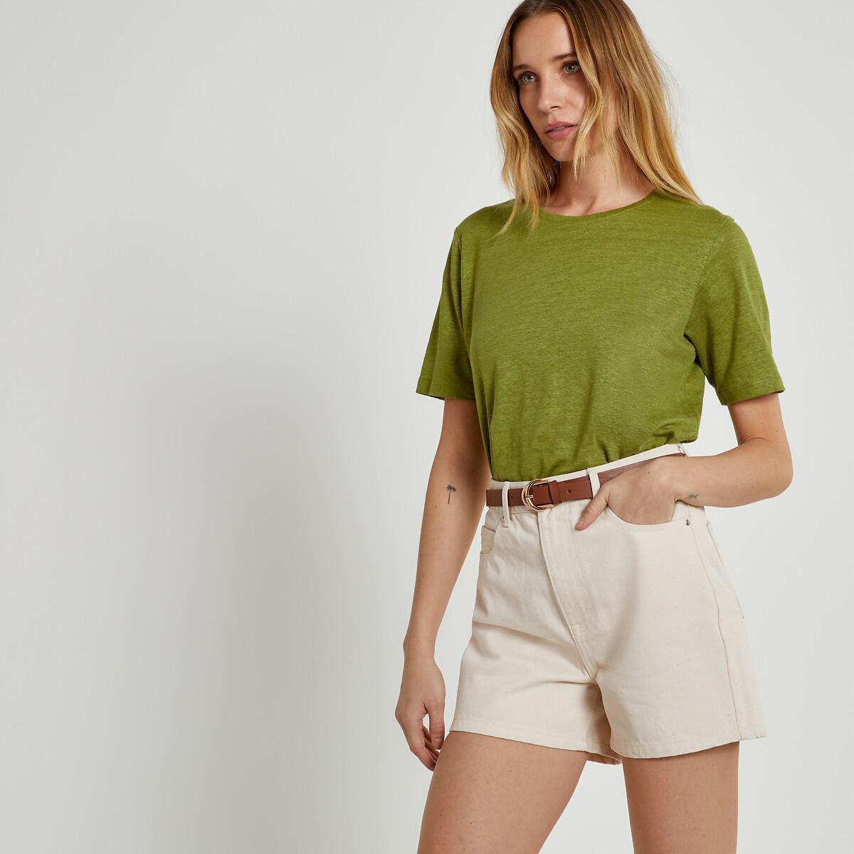 La Redoute Collections Jeansshorts mit hohem Bund