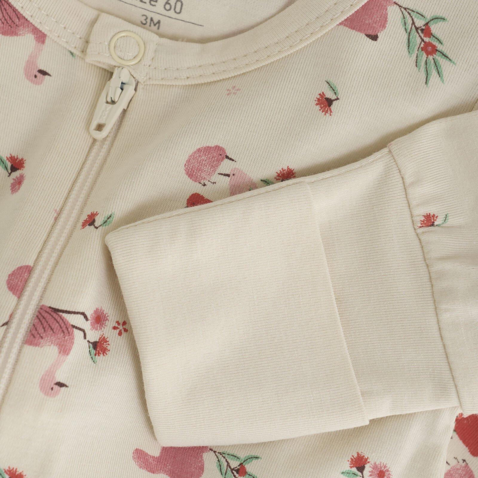 Celavi Bambus Strampler langarm Powder Pink