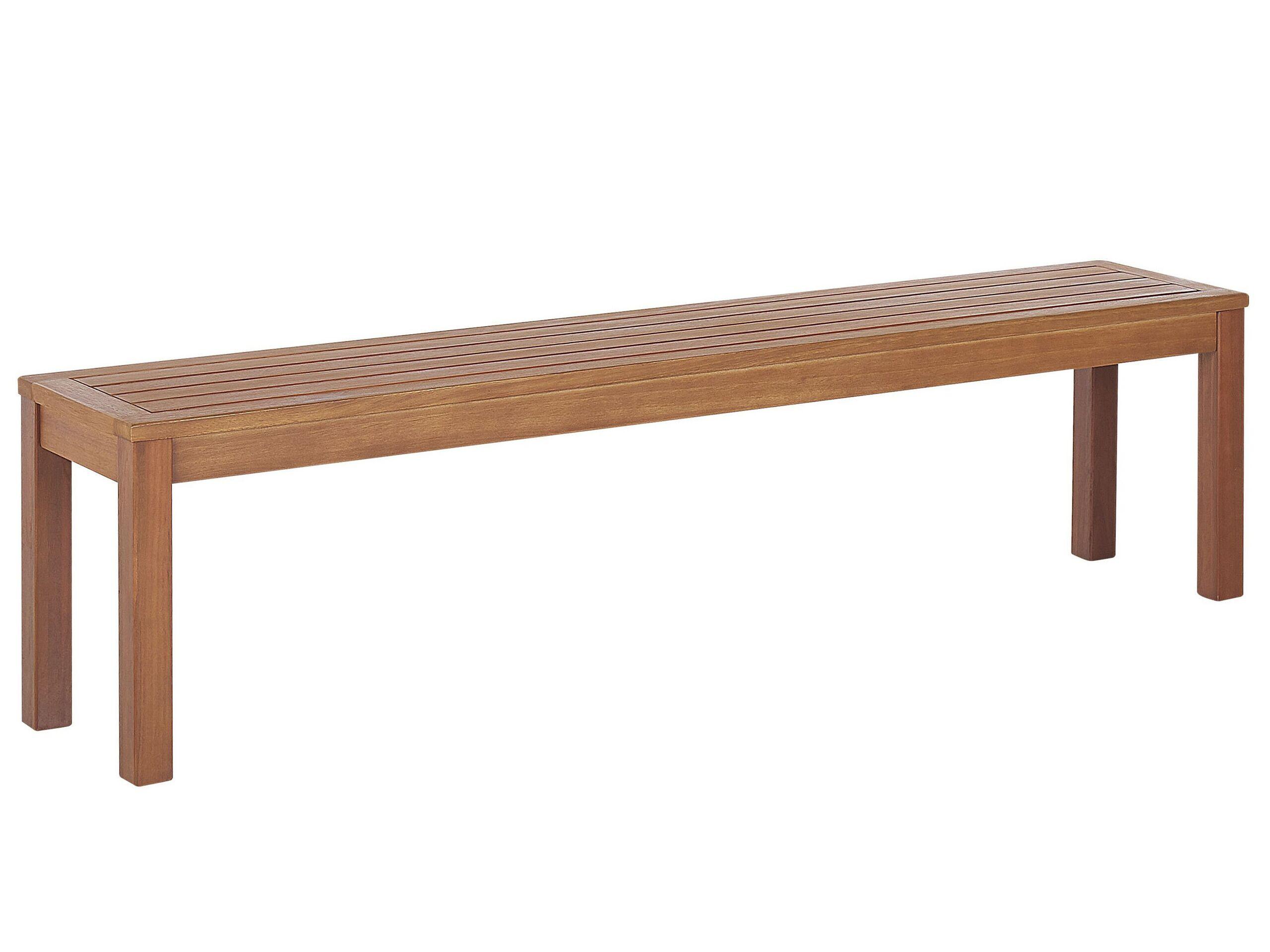 Beliani Gartenbank aus Eukalyptus Klassisch MONSANO