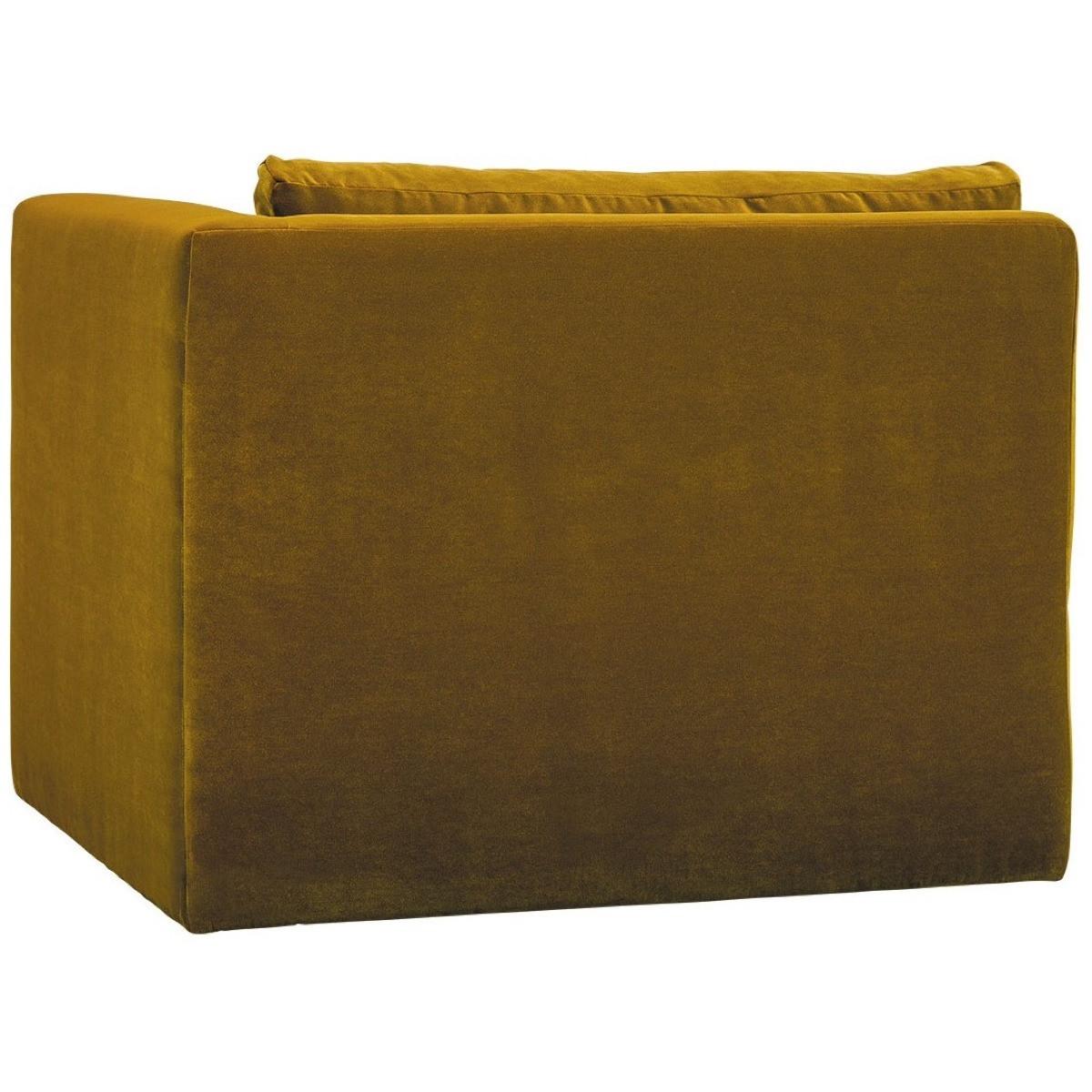 Blanc d'Ivoire Sofa Lou Samt safran 336