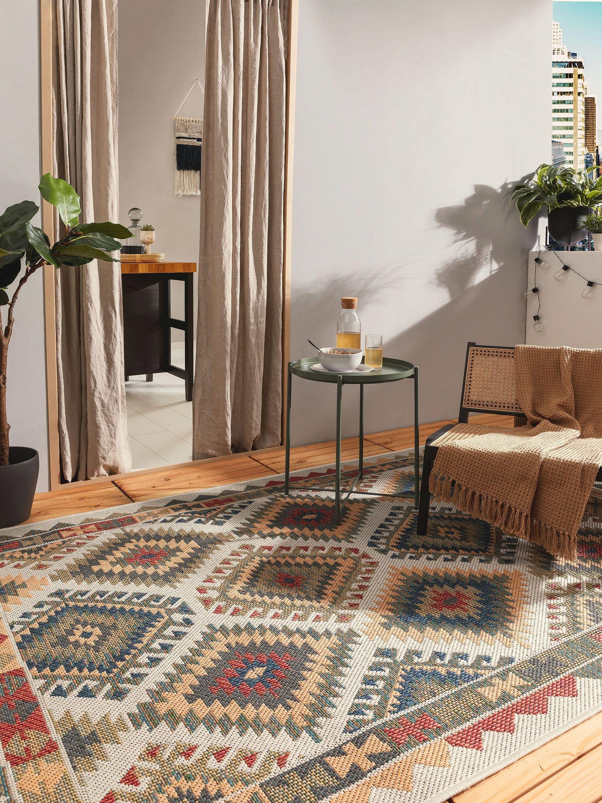 Benuta In- & Outdoor-Teppich Mirena Multicolor