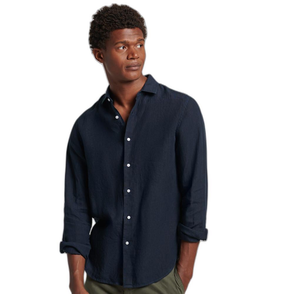 Superdry Leinen Langarmhemd