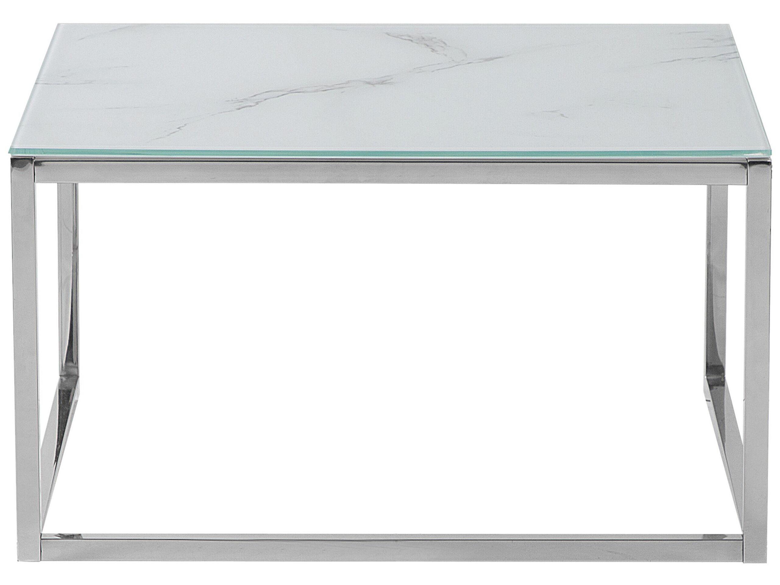 Beliani Couchtisch 2er Set aus Sicherheitsglas Modern BREA