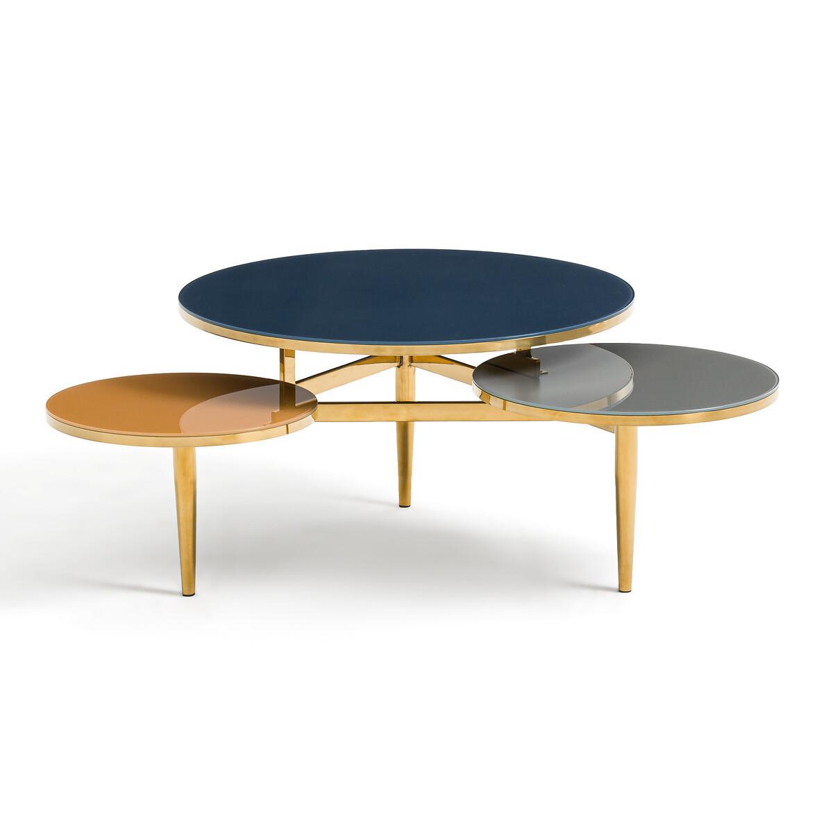 La Redoute Intérieurs Couchtisch Ruben mit 3 Platten aus gehärtetem Glas