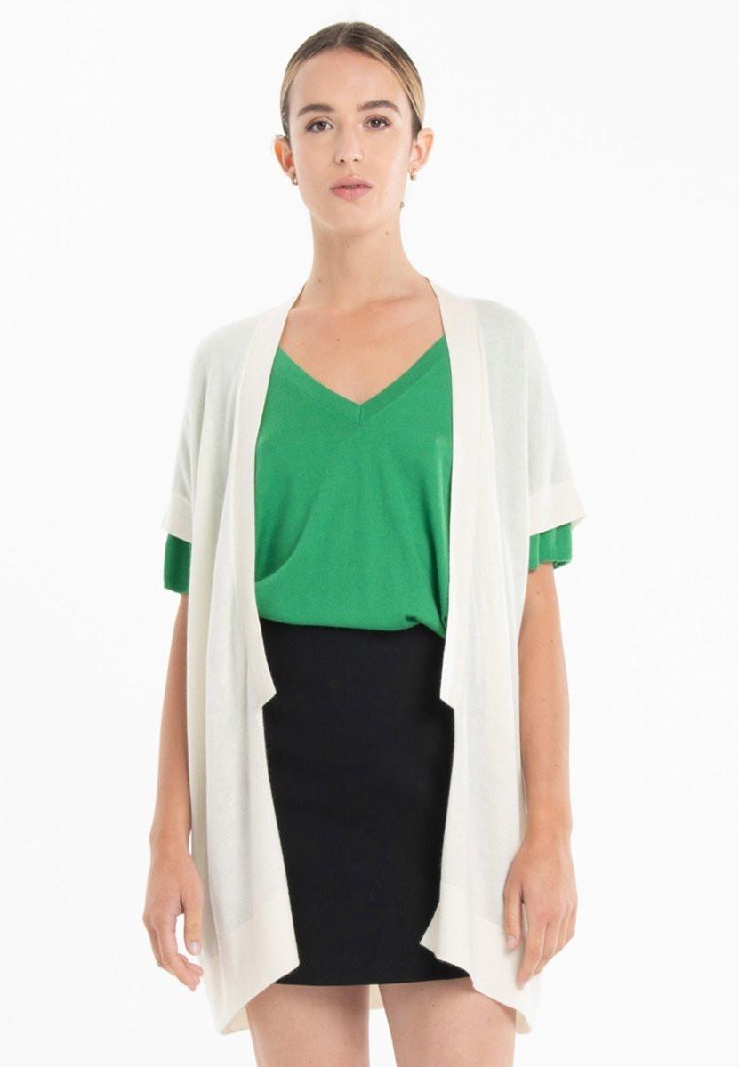 Studio Cashmere8 Kimono aus 2-fädigem, ultrafeinem Kaschmir und Wolle