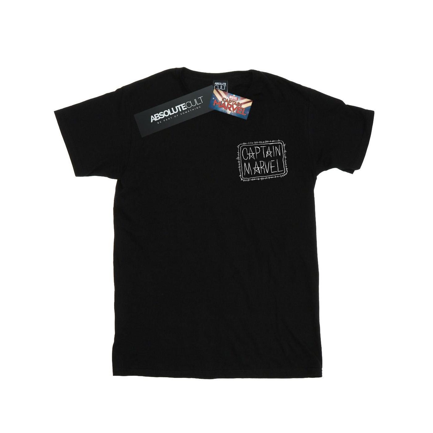 MARVEL Captain Sketch Logo T-Shirt