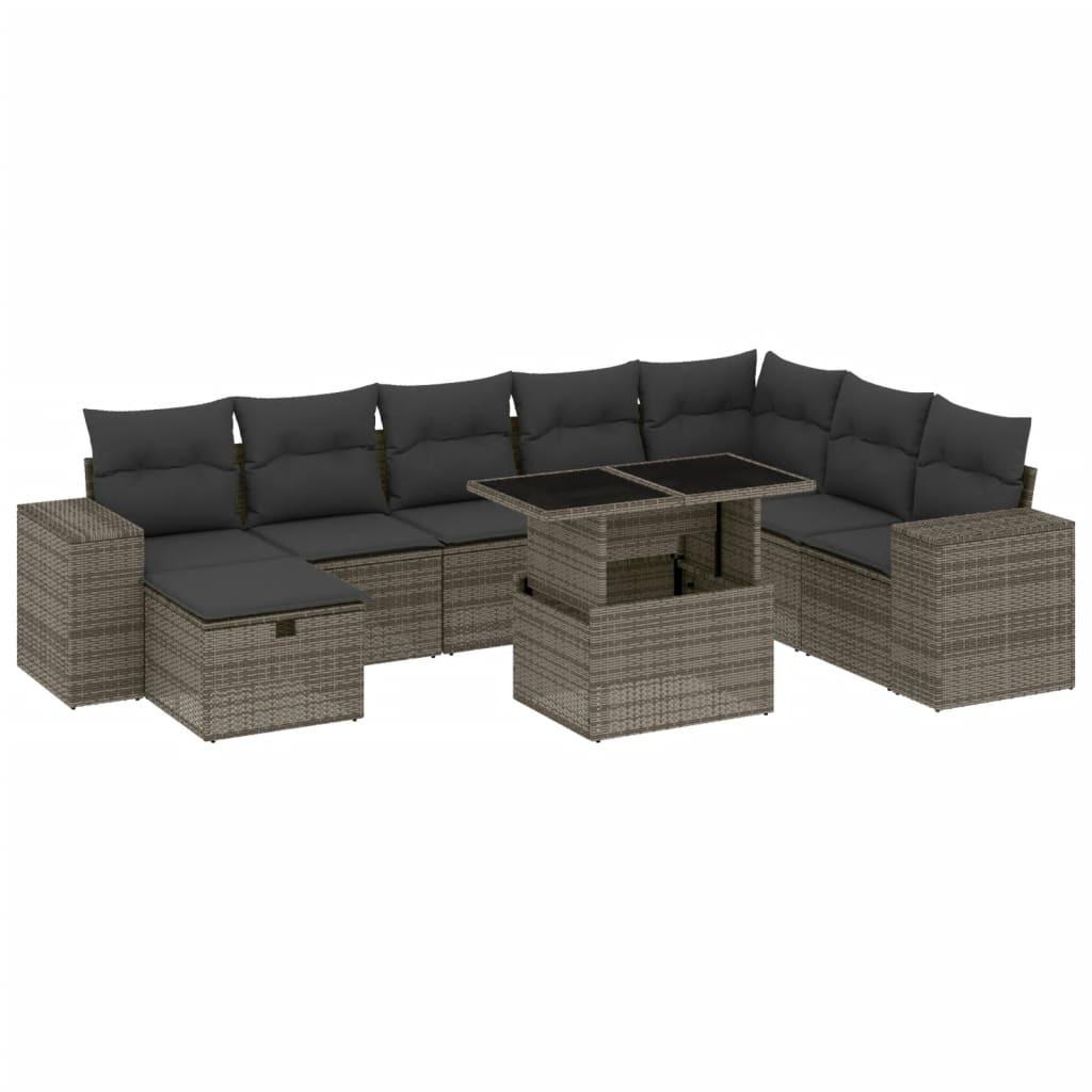 VidaXL Garten sofagarnitur poly-rattan