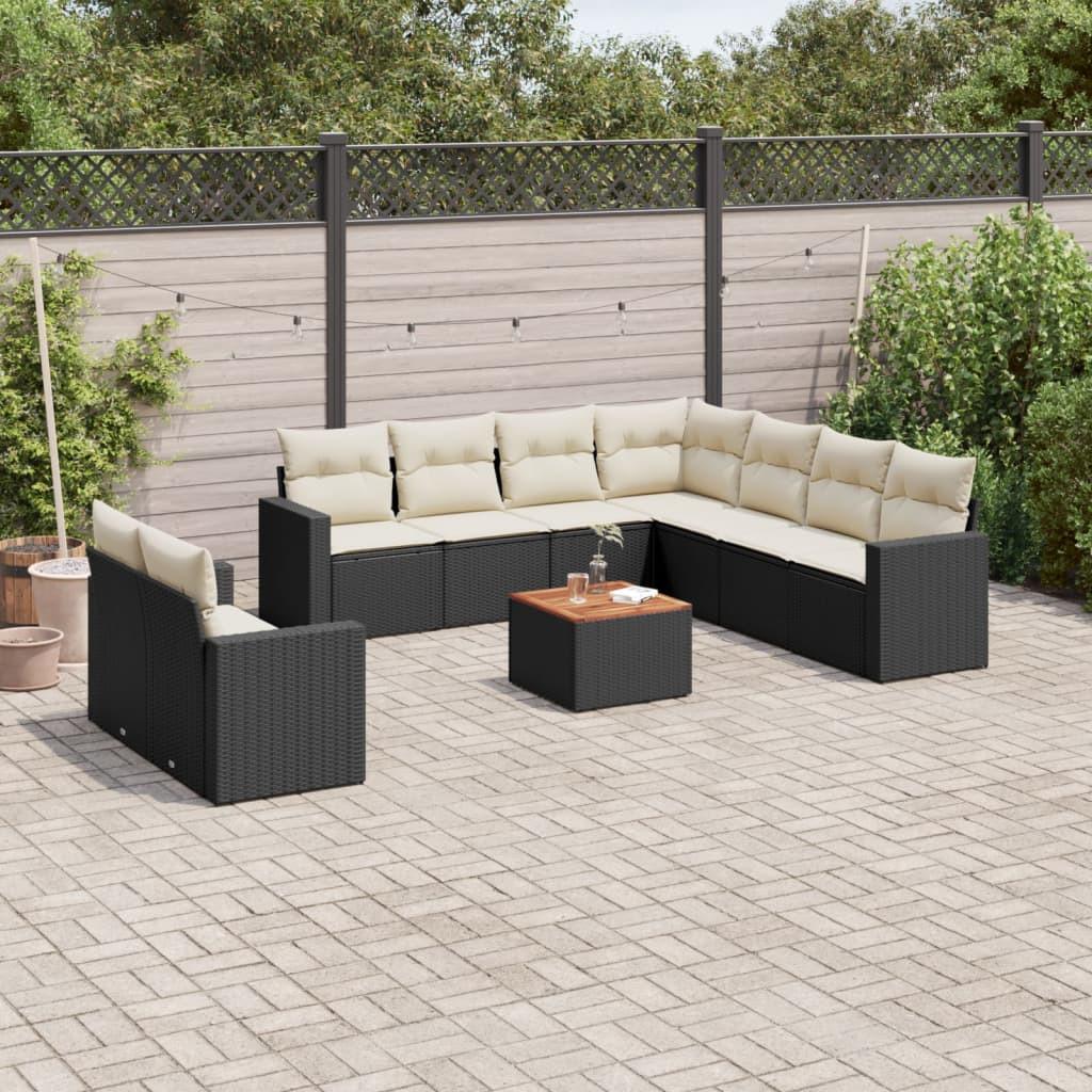 VidaXL Garten sofagarnitur poly-rattan