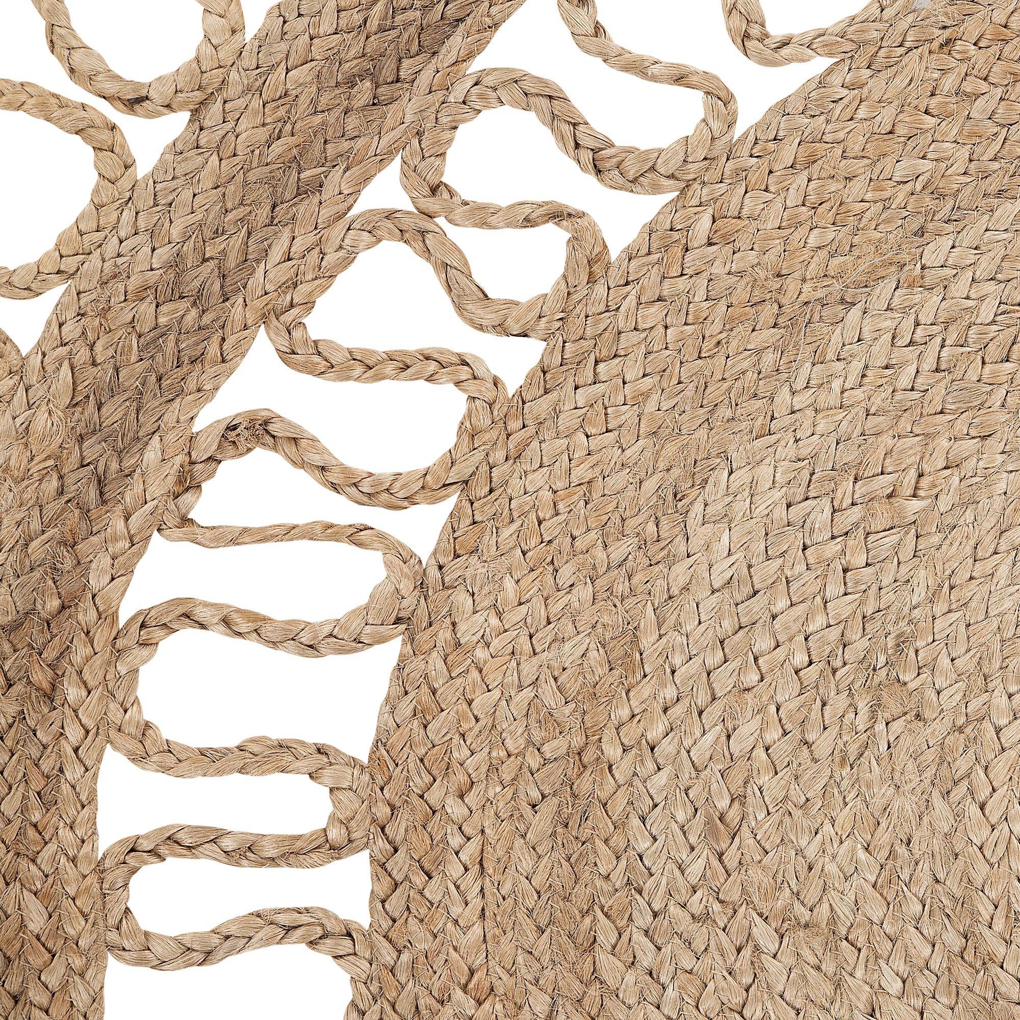 Beliani Teppich aus Jute Boho DIKILI
