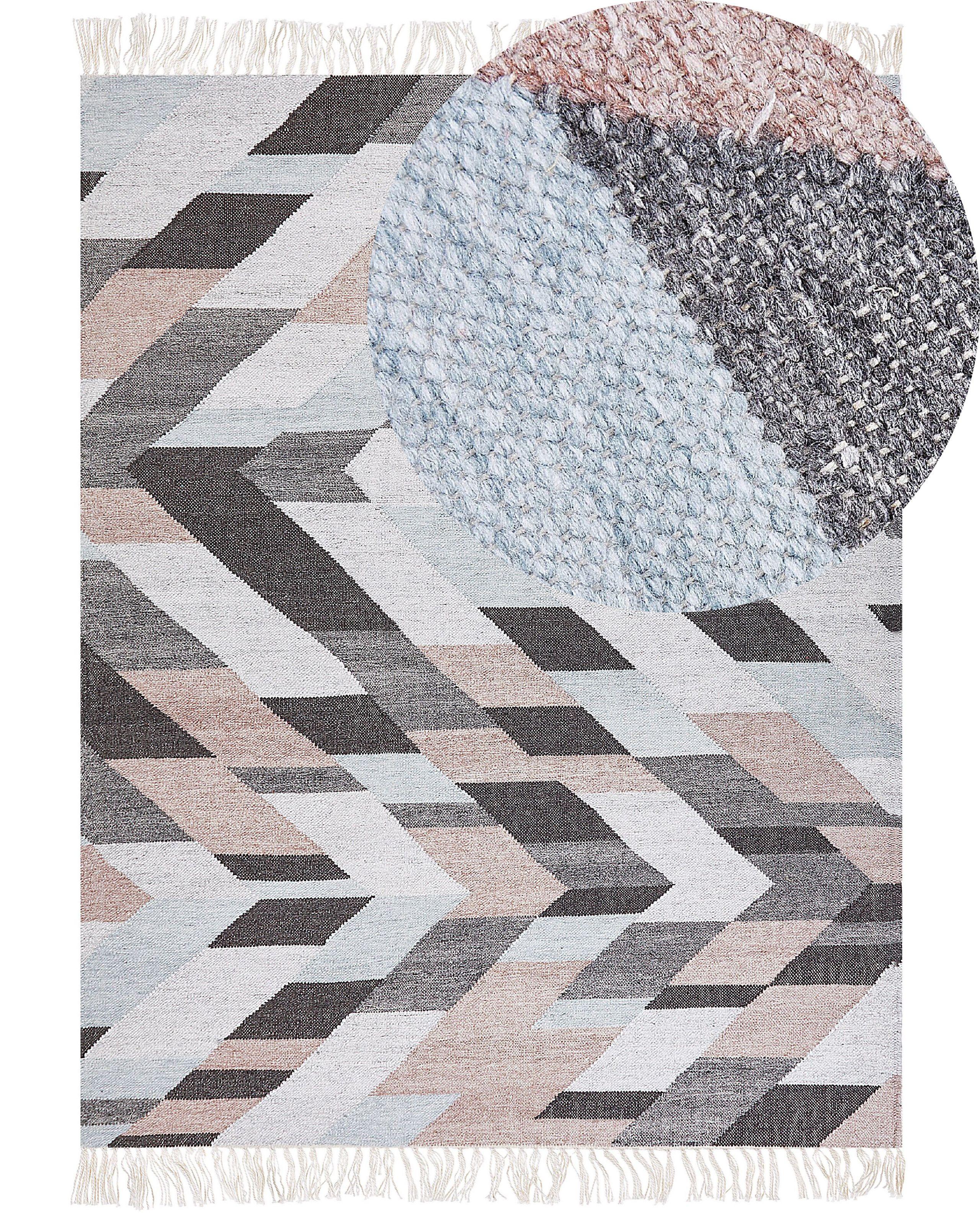 Beliani Teppich aus Jute Boho NAKKAS