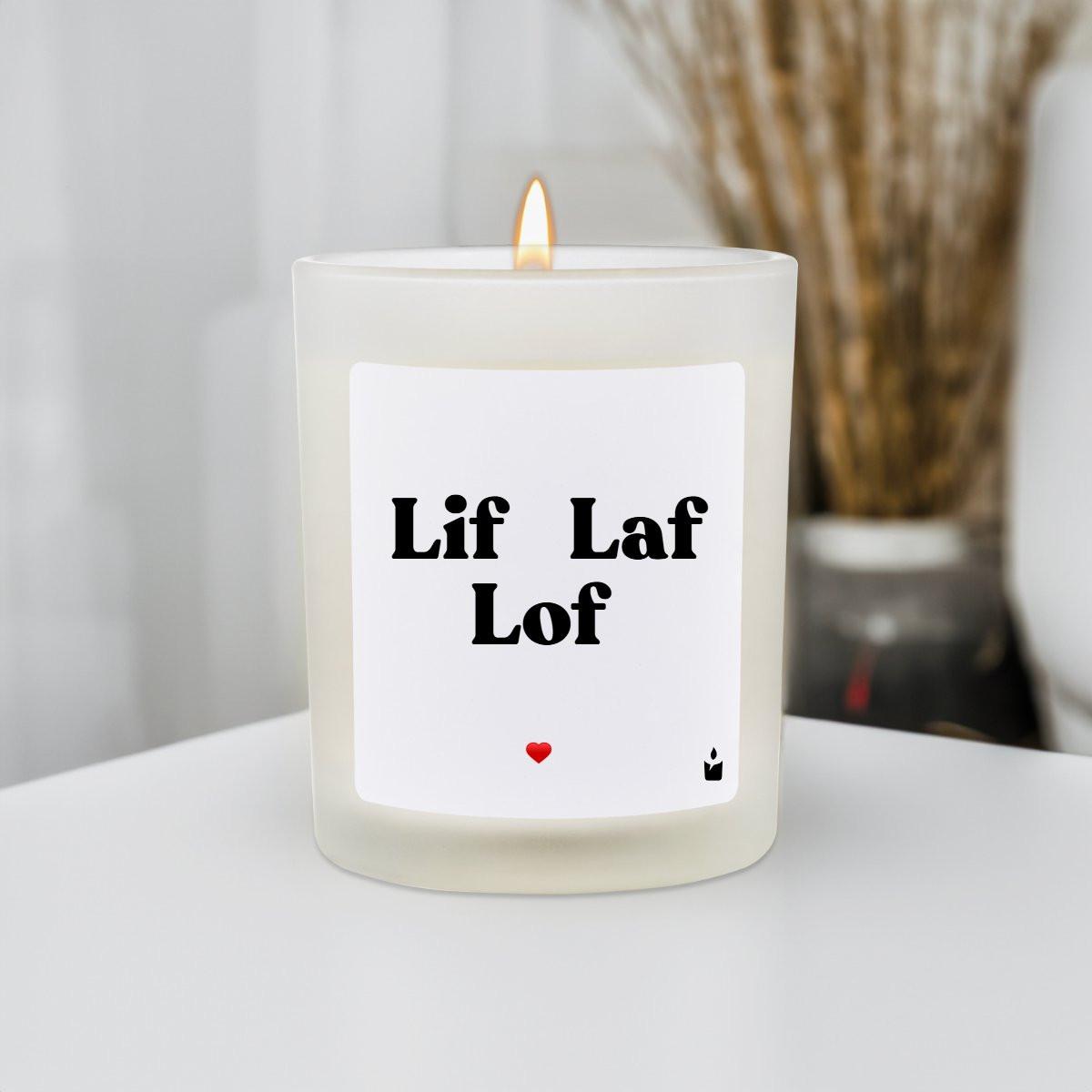 CandleHand Duftkerze Woody Lif Laf Lof