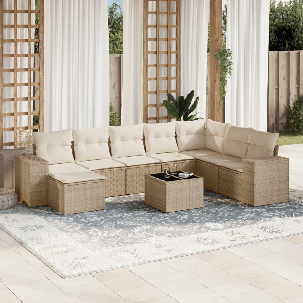 VidaXL Garten sofagarnitur poly-rattan