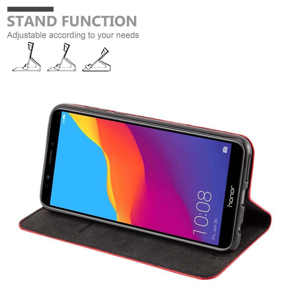 Cadorabo Hülle für Honor 7C Huawei Y7 2018 Magnetverschluss, Kartenfach