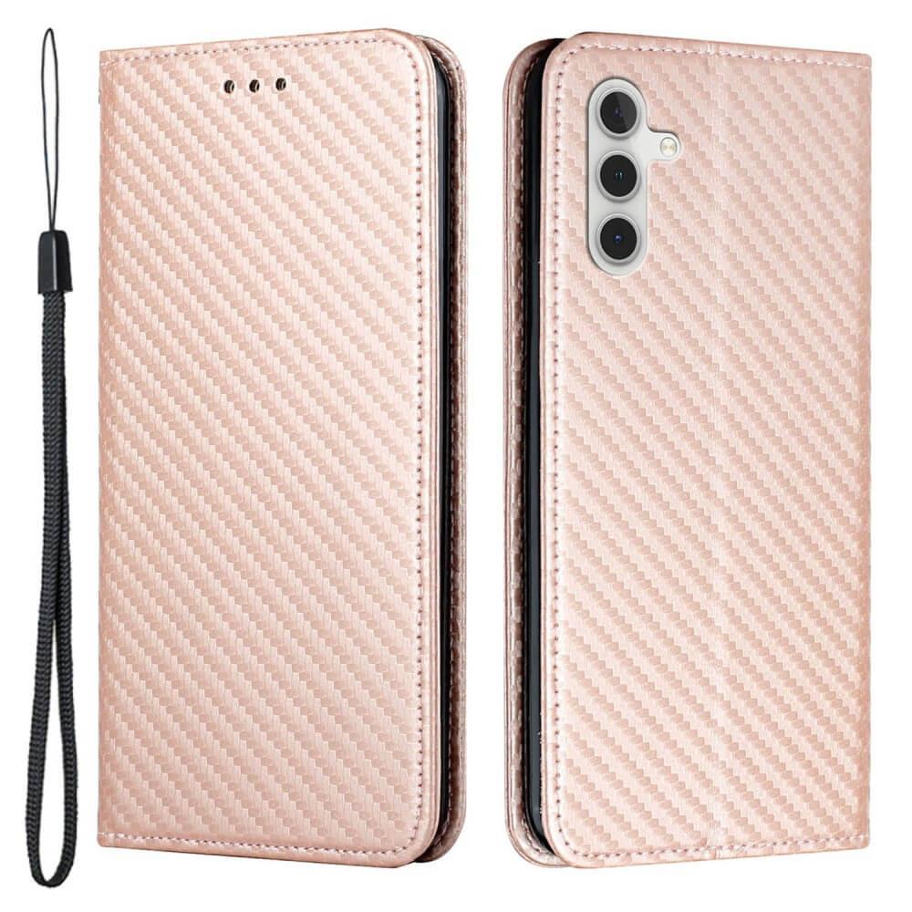 Cover-Discount Galaxy S23 FE - Carbon Look Flip Case